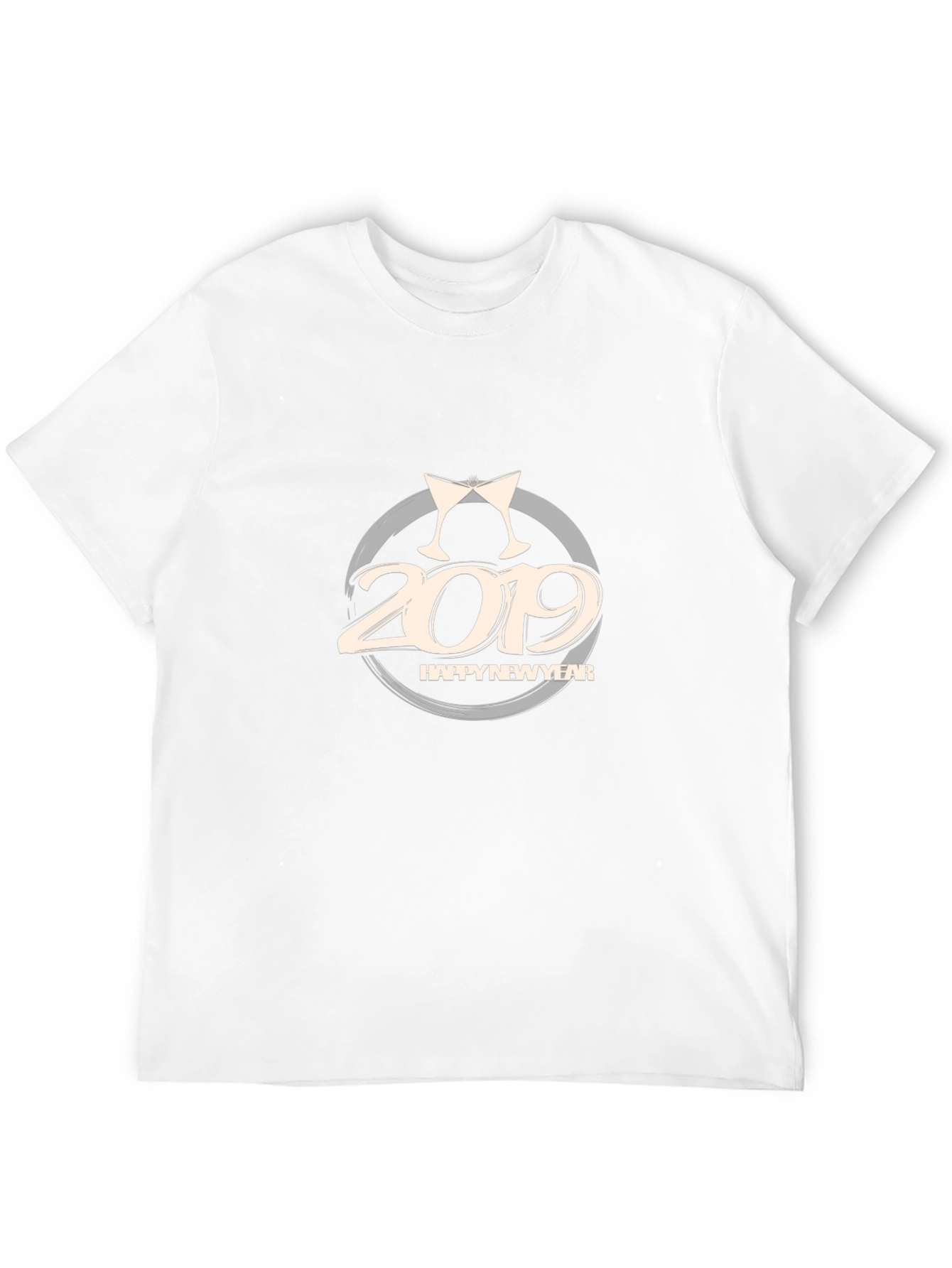 2019 Happy New Year Black T-Shirt