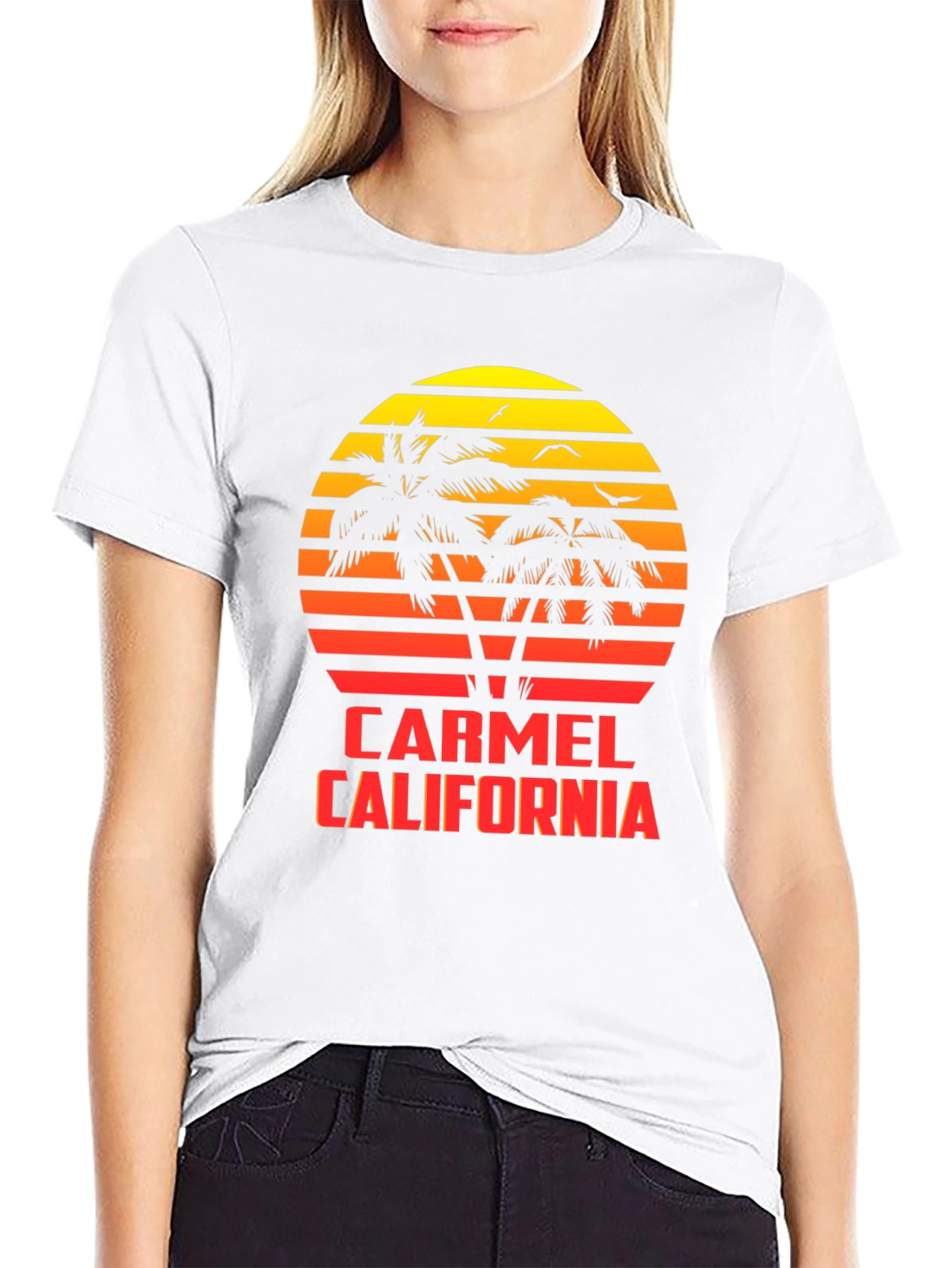 Carmel California Sunset Graphic Tee