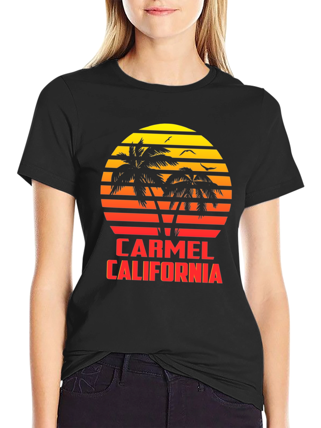 Carmel California Sunset Graphic Tee
