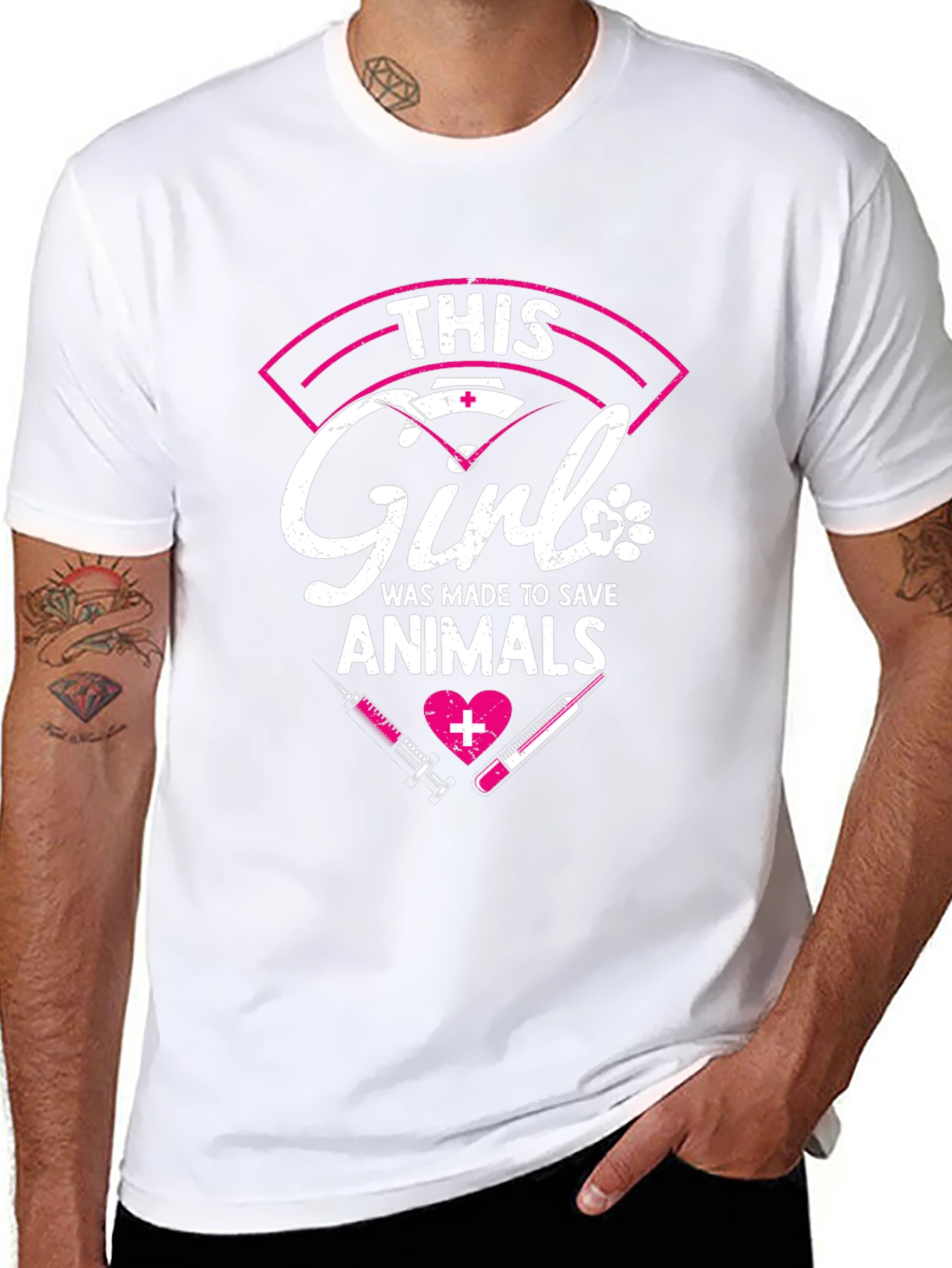 Vet Tech T-Shirt - This Girl Saves Animals