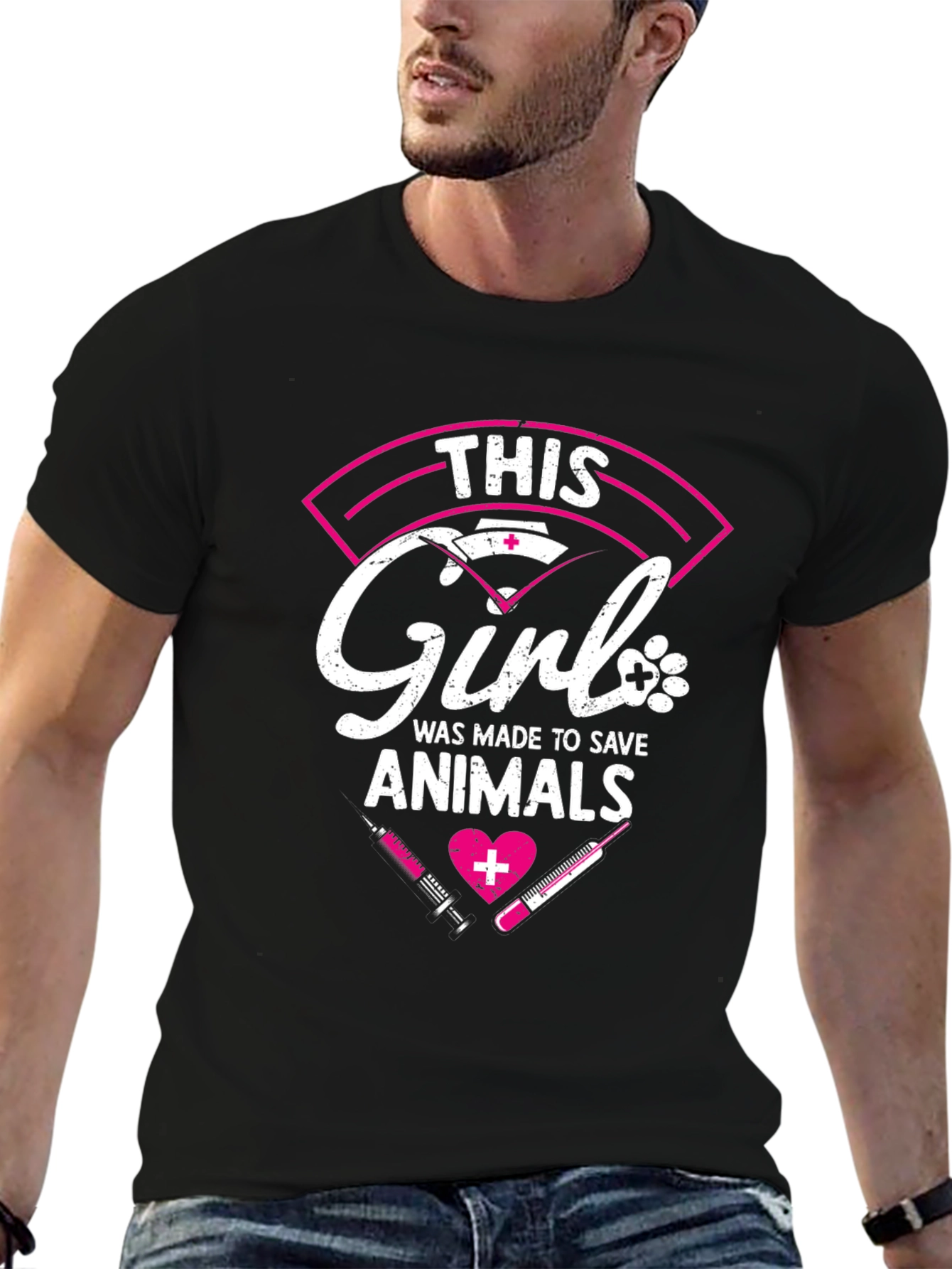 Vet Tech T-Shirt - This Girl Saves Animals