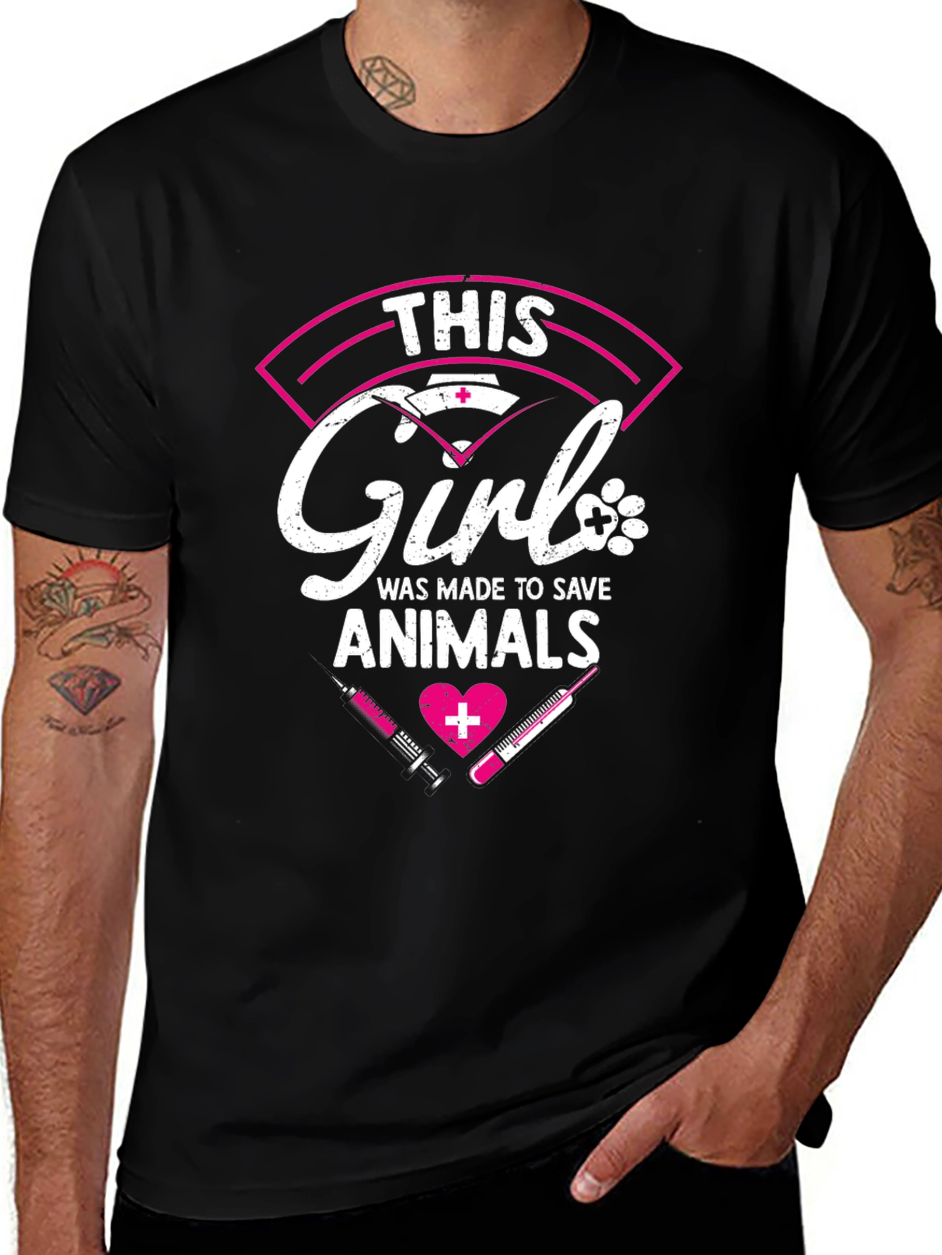Vet Tech T-Shirt - This Girl Saves Animals