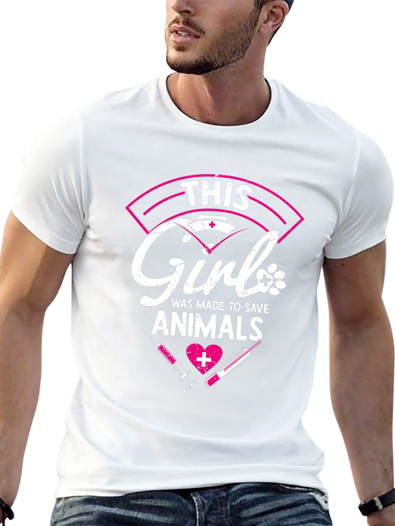 Vet Tech T-Shirt - This Girl Saves Animals