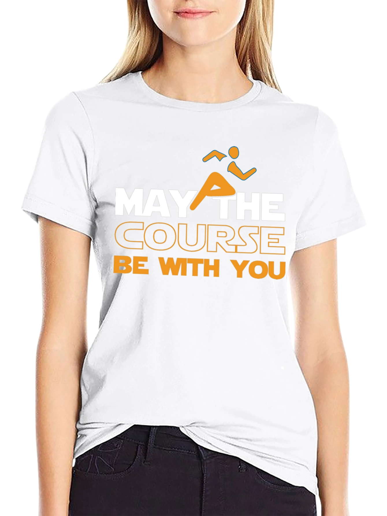 May the Course Be With You Running T-Shirt