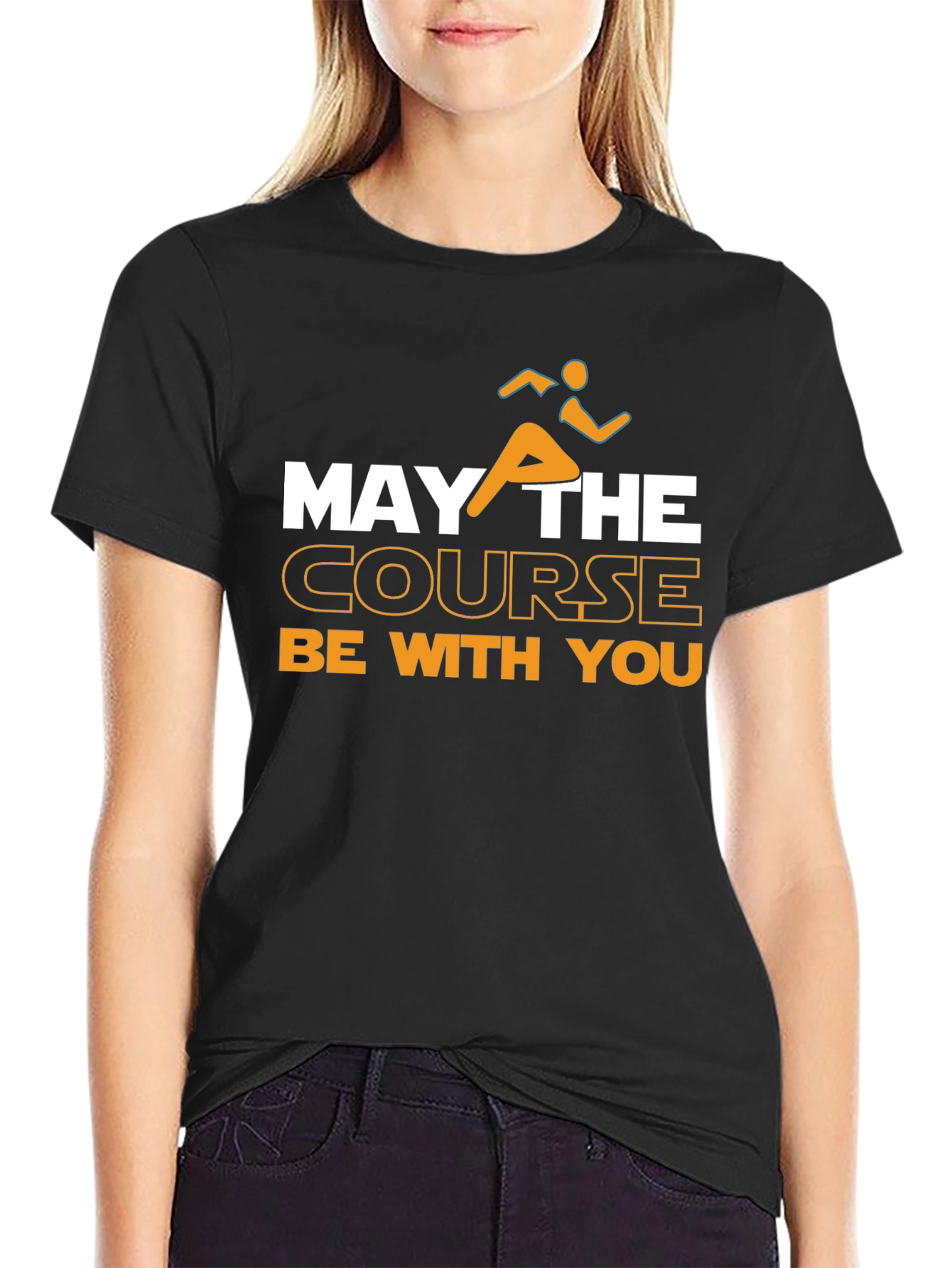 May the Course Be With You Running T-Shirt