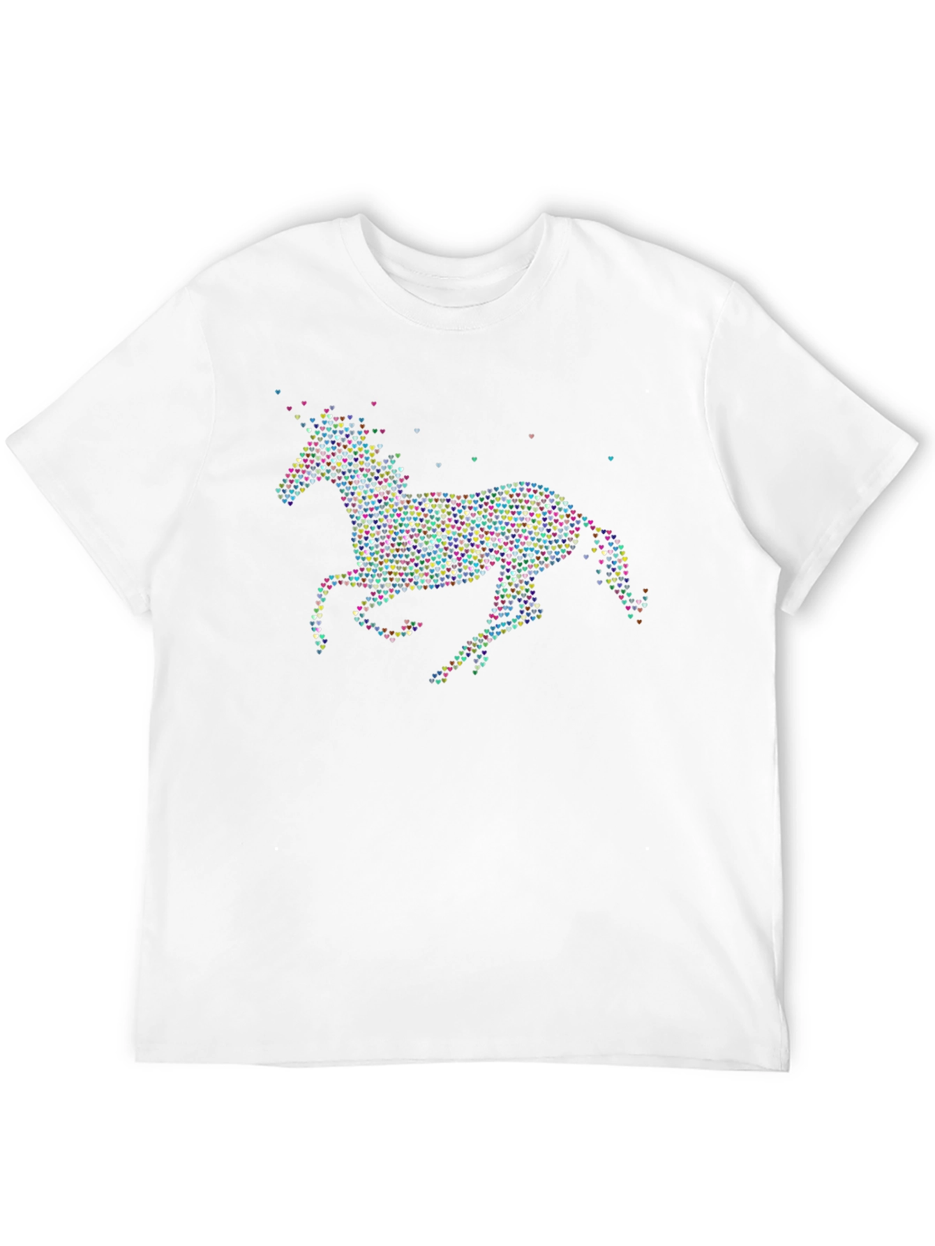 Heart Unicorn Graphic Tee - Black