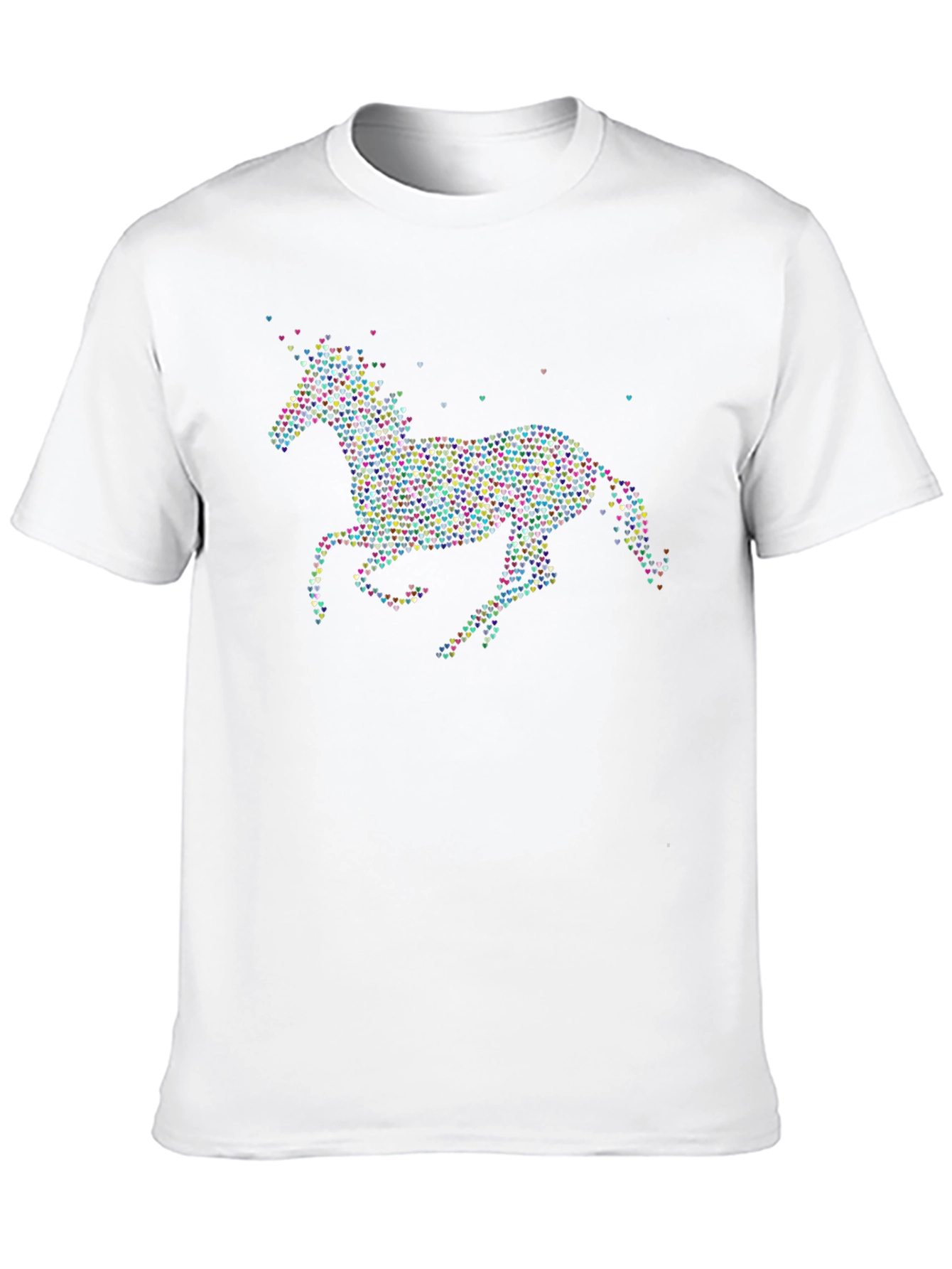 Heart Unicorn Graphic Tee - Black