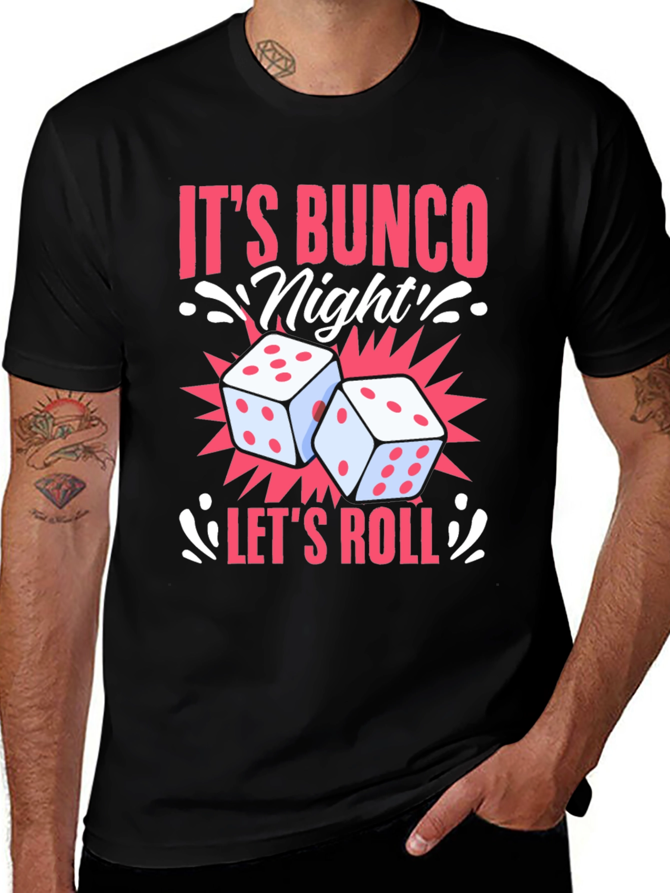 Its Bunco Night! Dice Graphic Tee