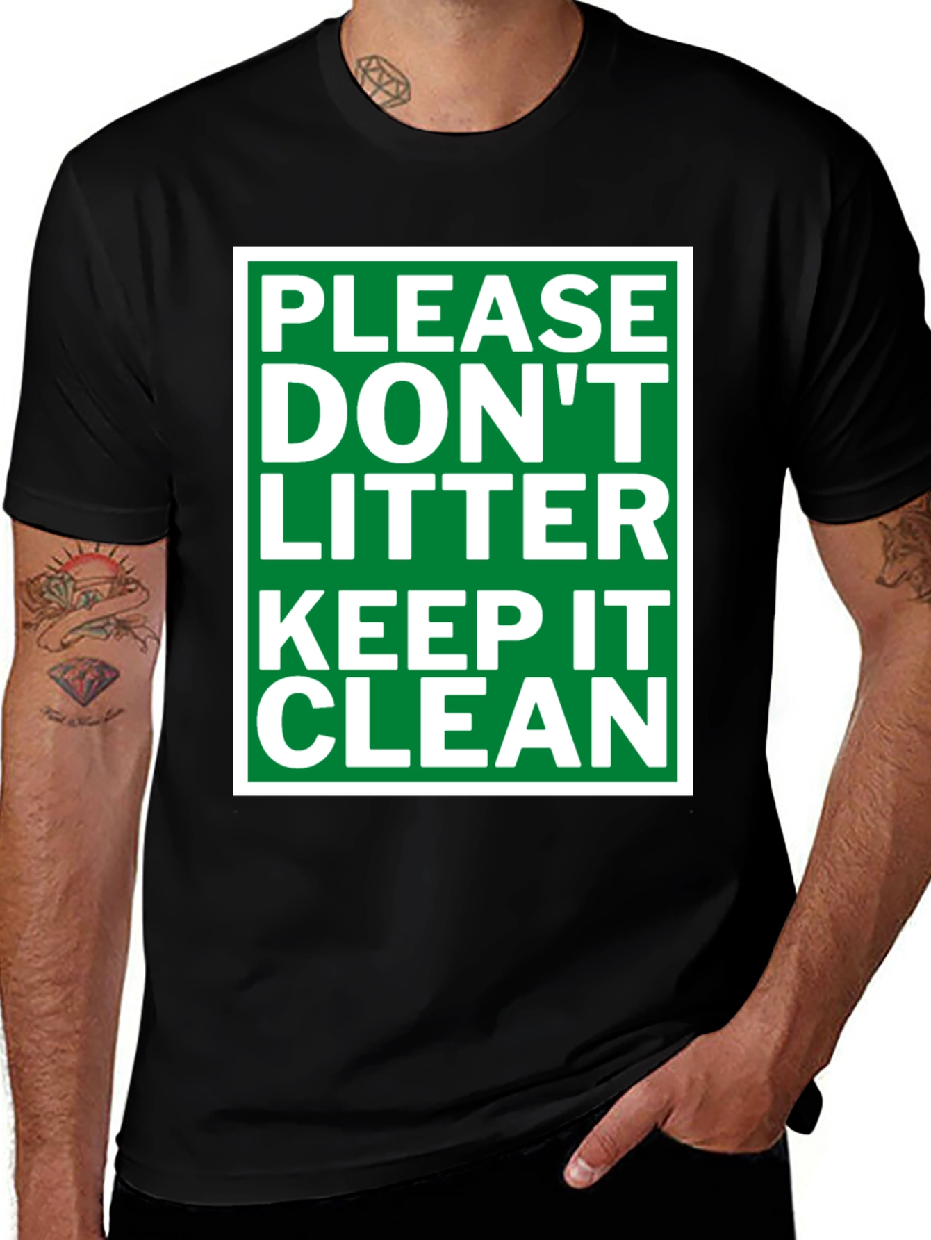 Please Dont Litter T-Shirt - Keep it Clean Tee