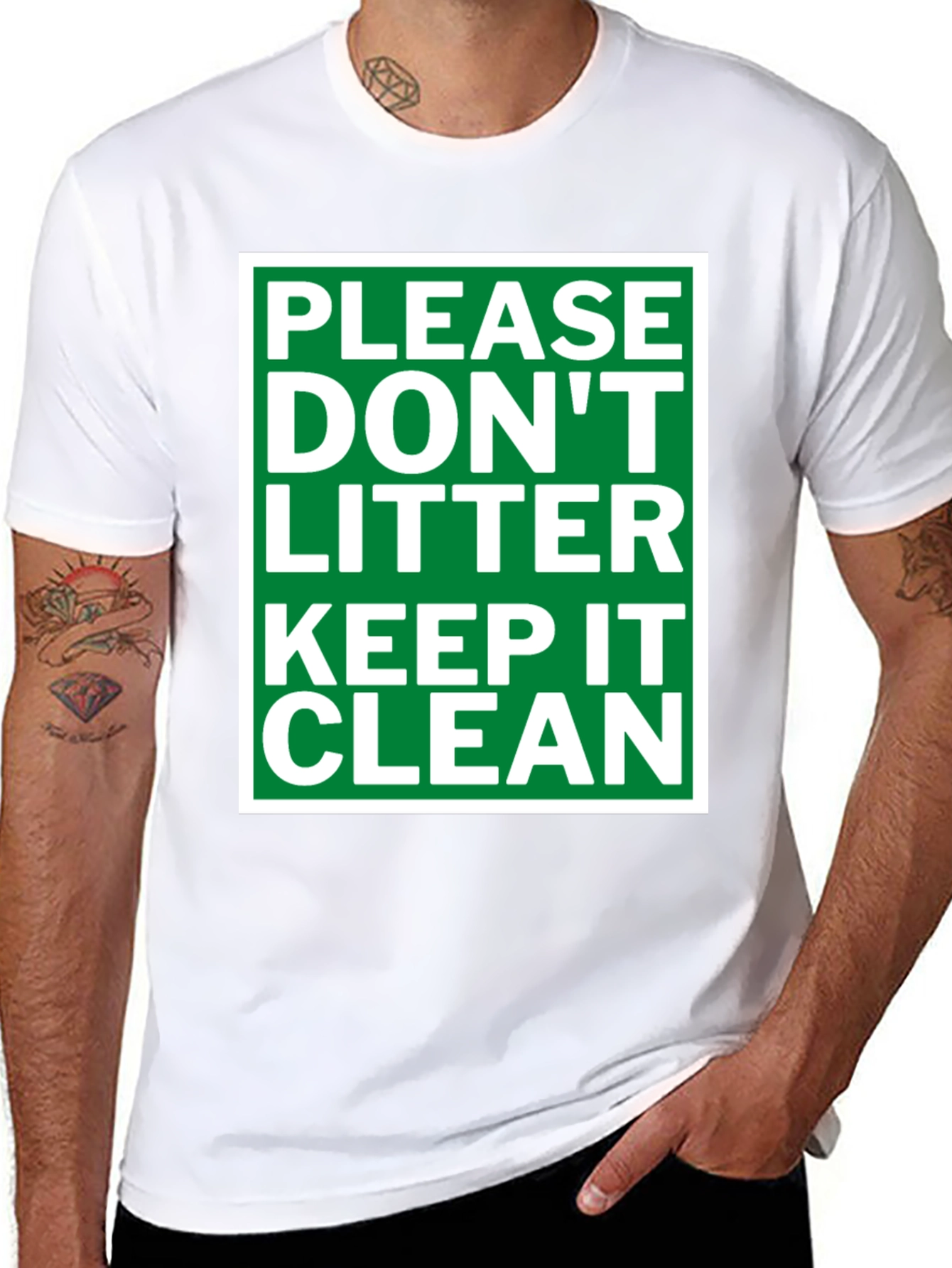 Please Dont Litter T-Shirt - Keep it Clean Tee