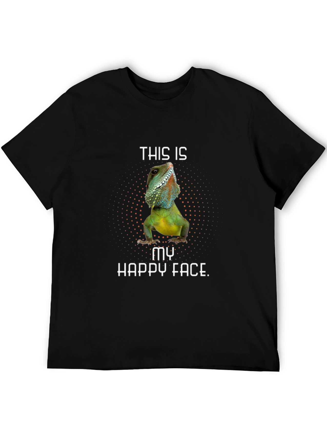 Lizard Happy Face Graphic Tee