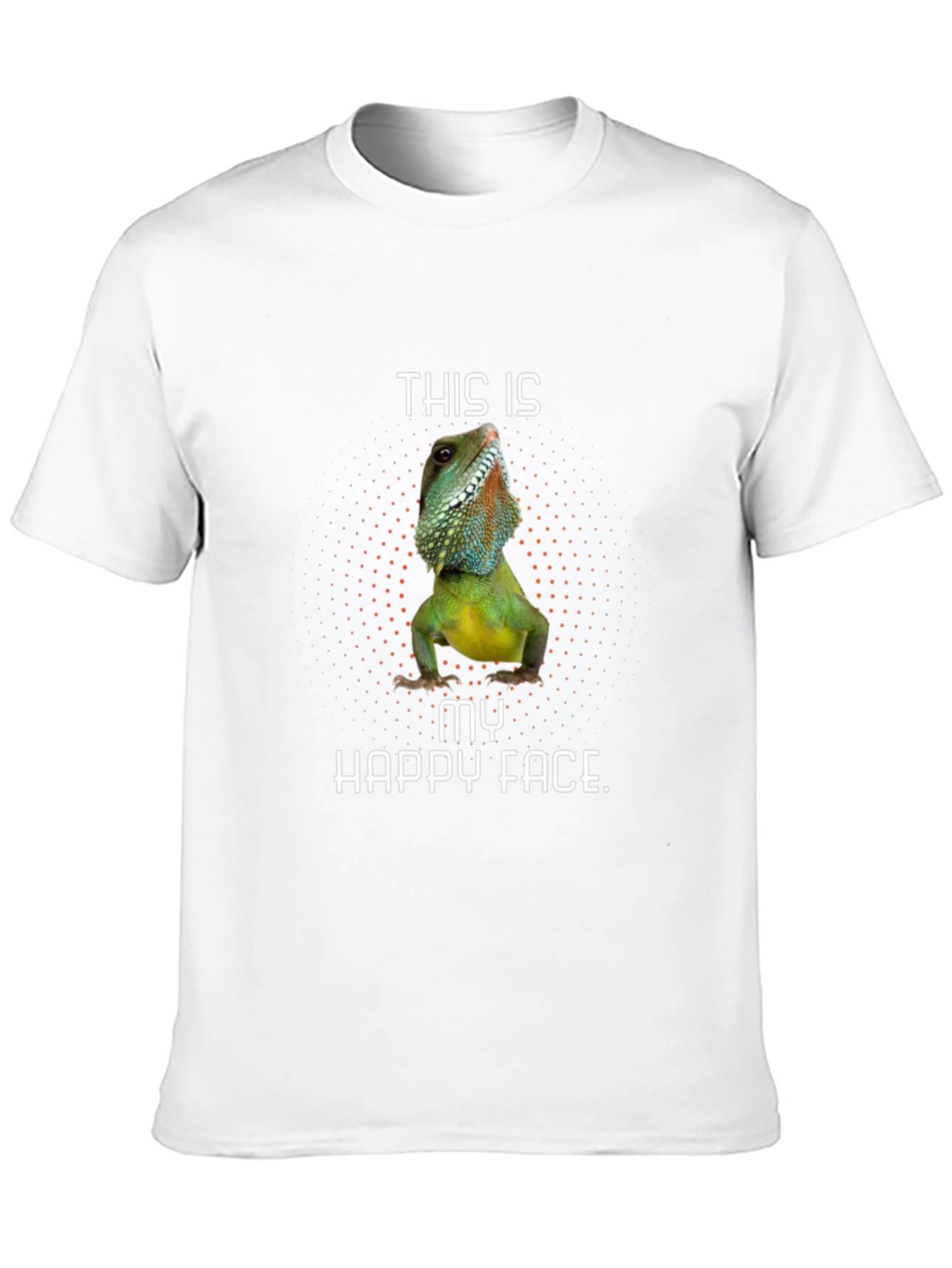 Lizard Happy Face Graphic Tee