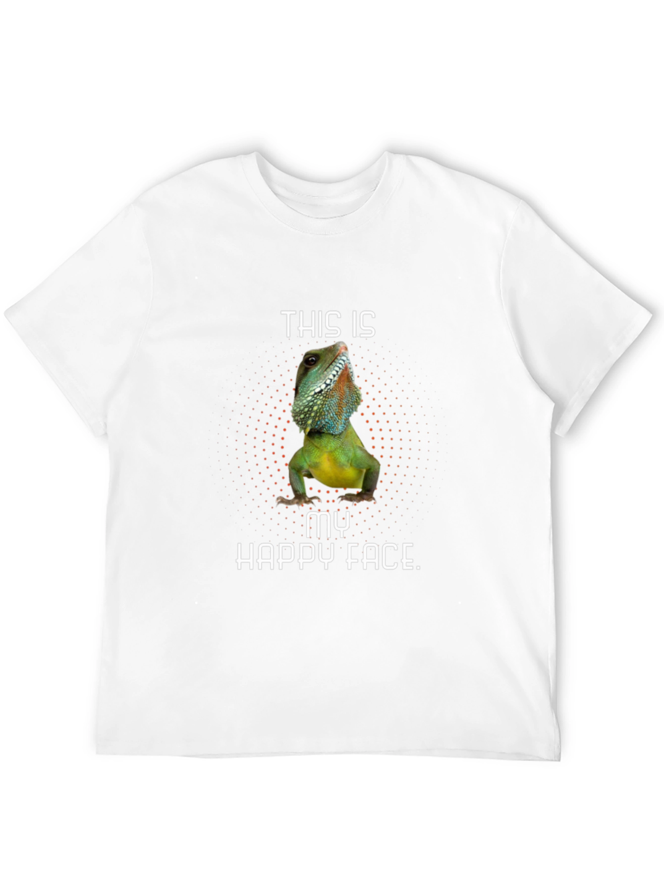 Lizard Happy Face Graphic Tee