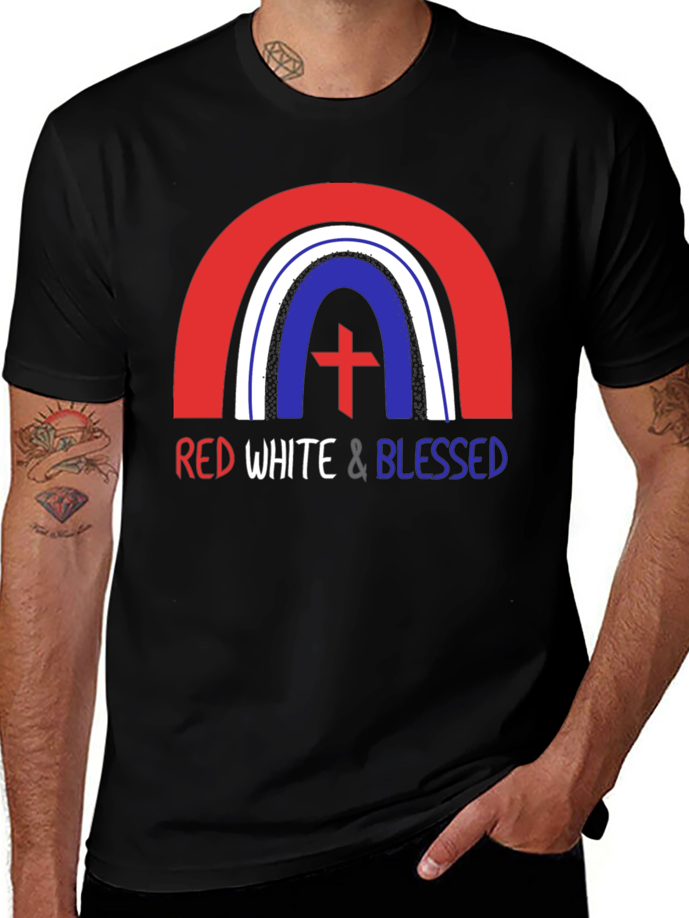 Red White & Blessed Patriotic T-Shirt