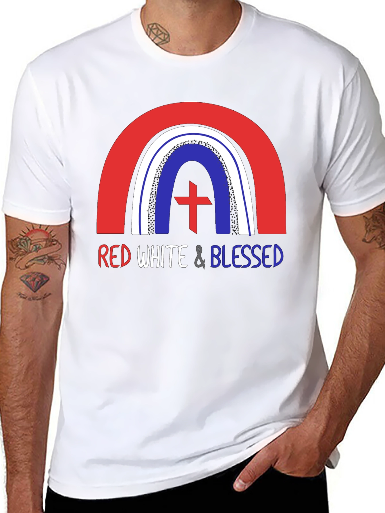 Red White & Blessed Patriotic T-Shirt