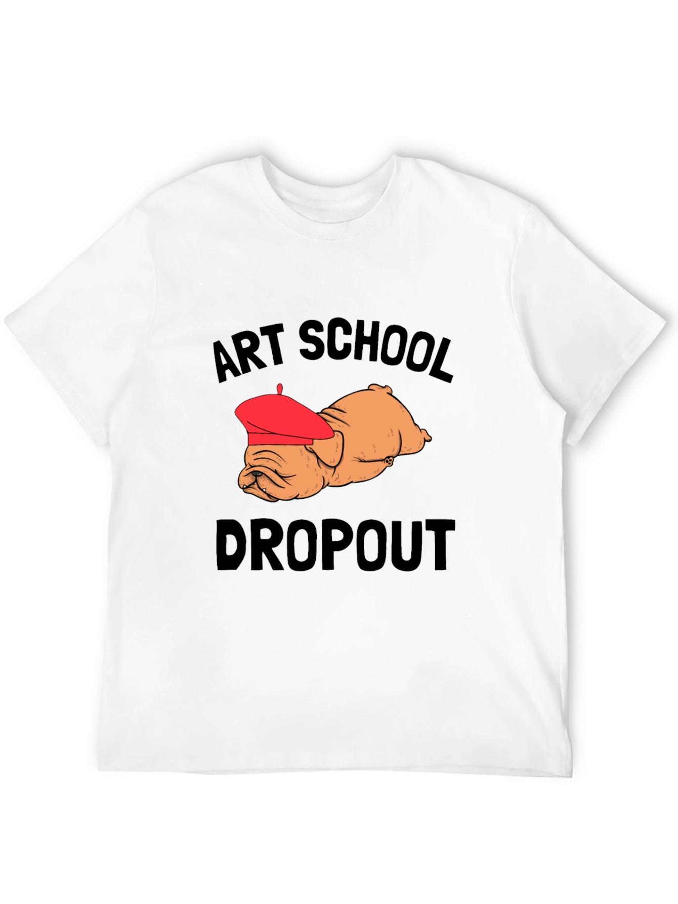 Art School Dropout Bulldog Graphic Tee