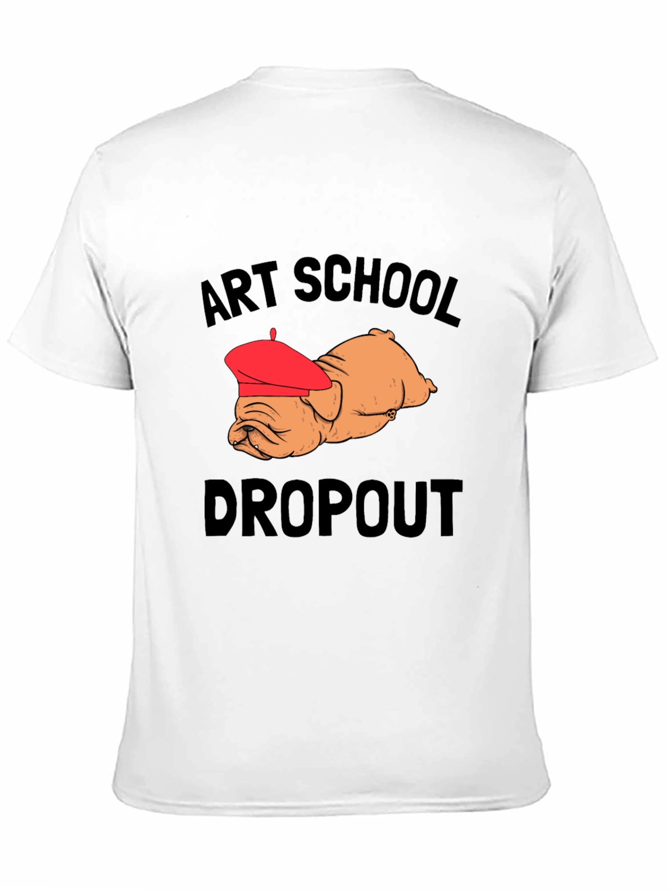 Art School Dropout Bulldog Graphic Tee