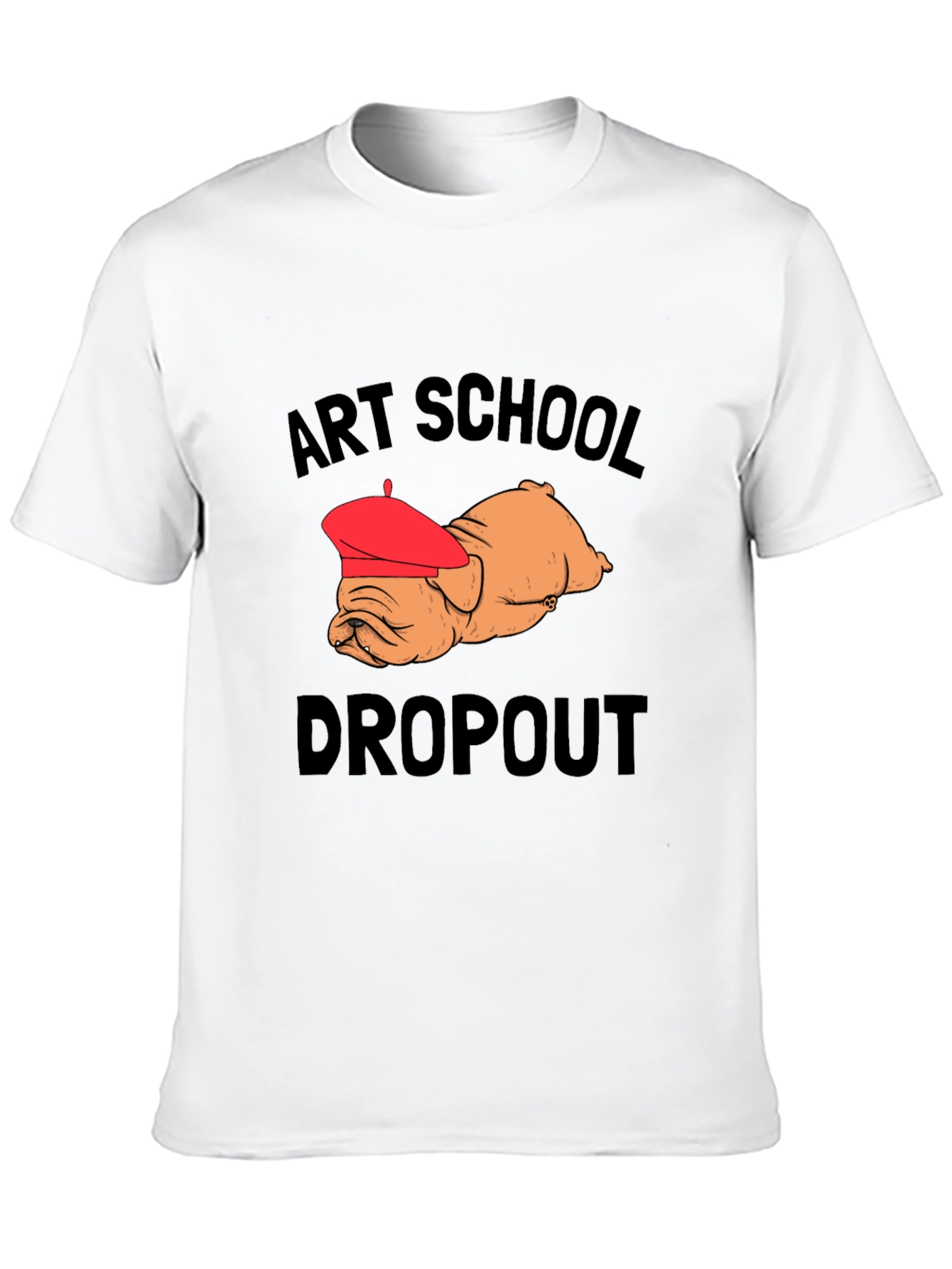 Art School Dropout Bulldog Graphic Tee