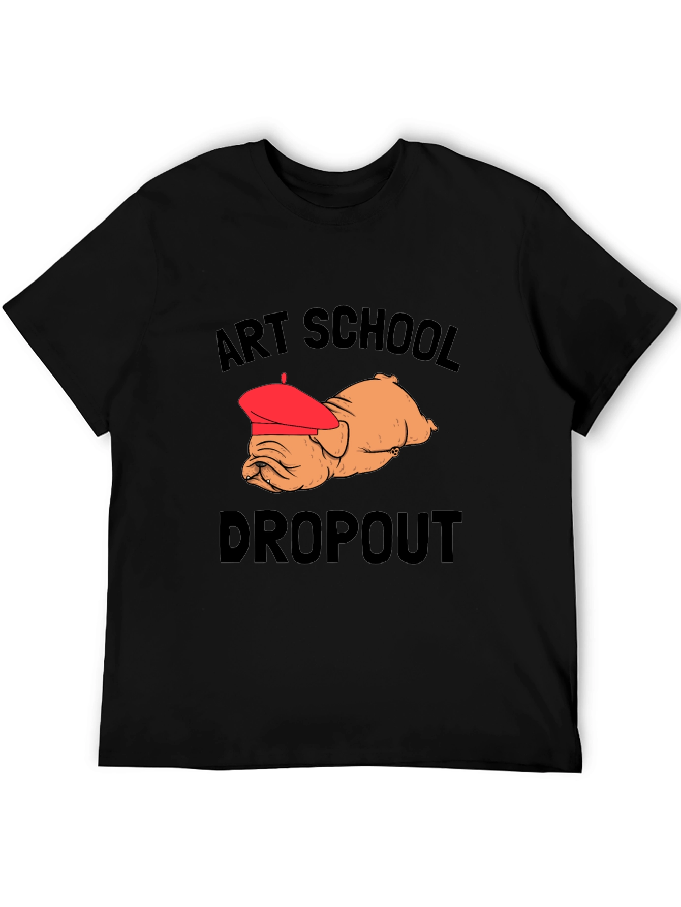 Art School Dropout Bulldog Graphic Tee