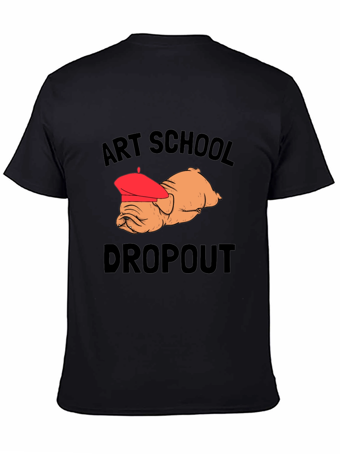 Art School Dropout Bulldog Graphic Tee