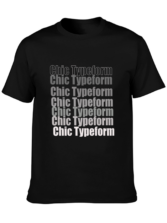 Chic Typeform Graphic Tee - Stylish Comfort