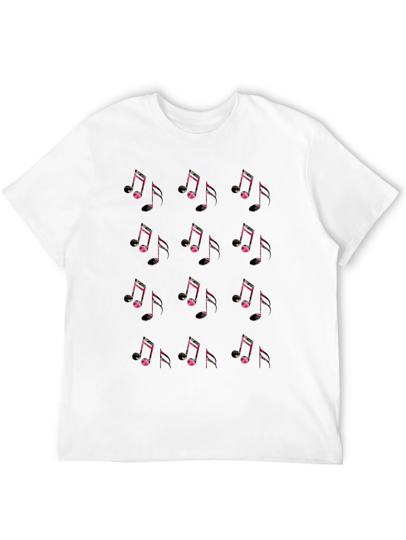 Musical Note Graphic Black Tee