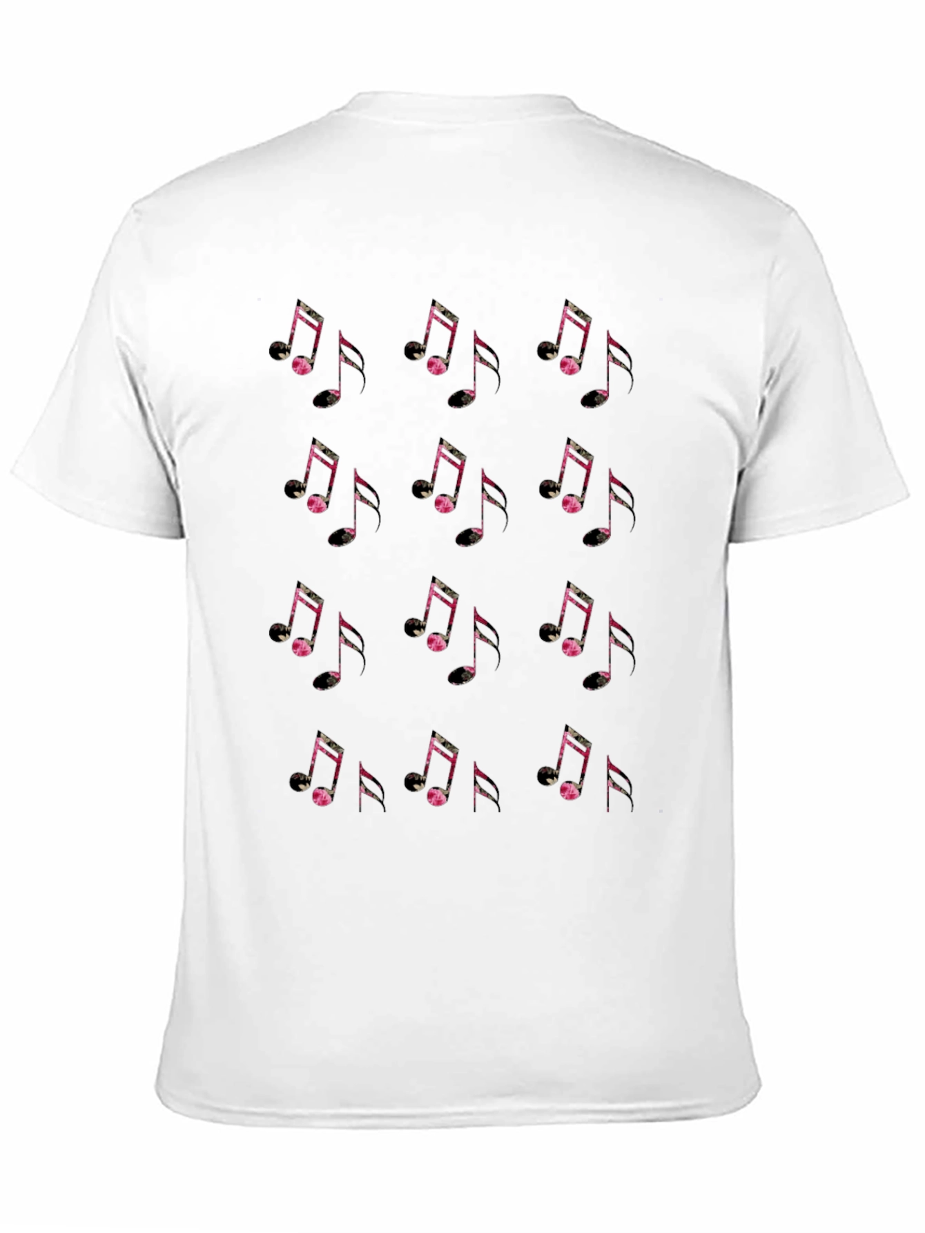 Musical Note Graphic Black Tee