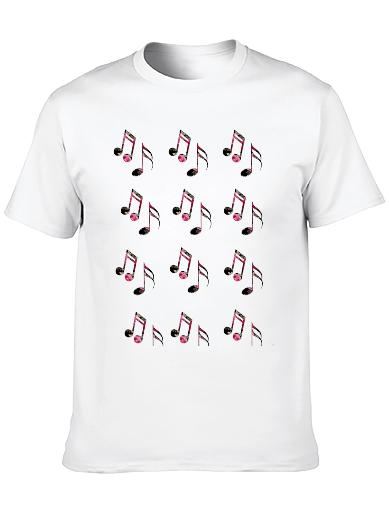 Musical Note Graphic Black Tee