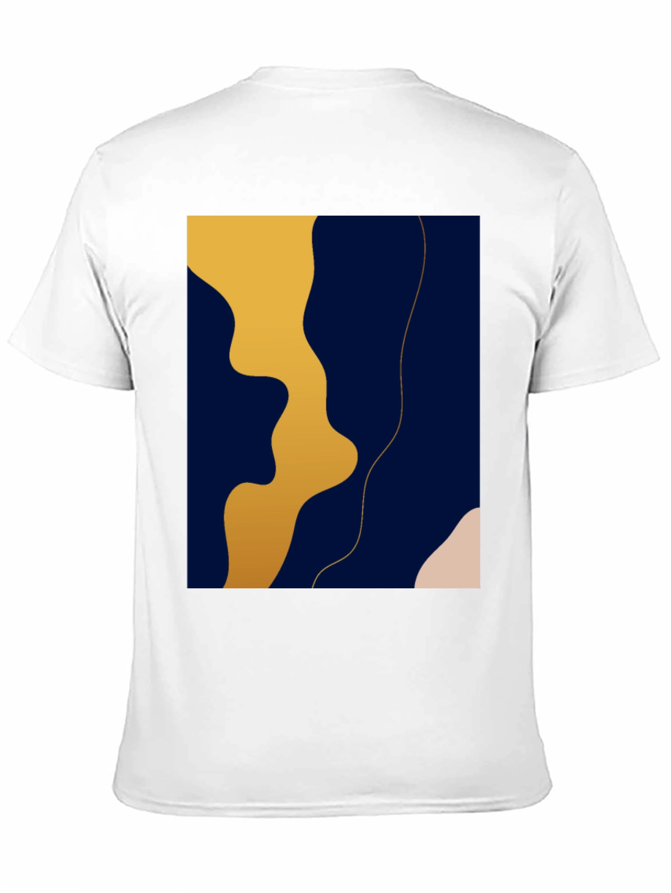 Modern Abstract Graphic Black T-Shirt