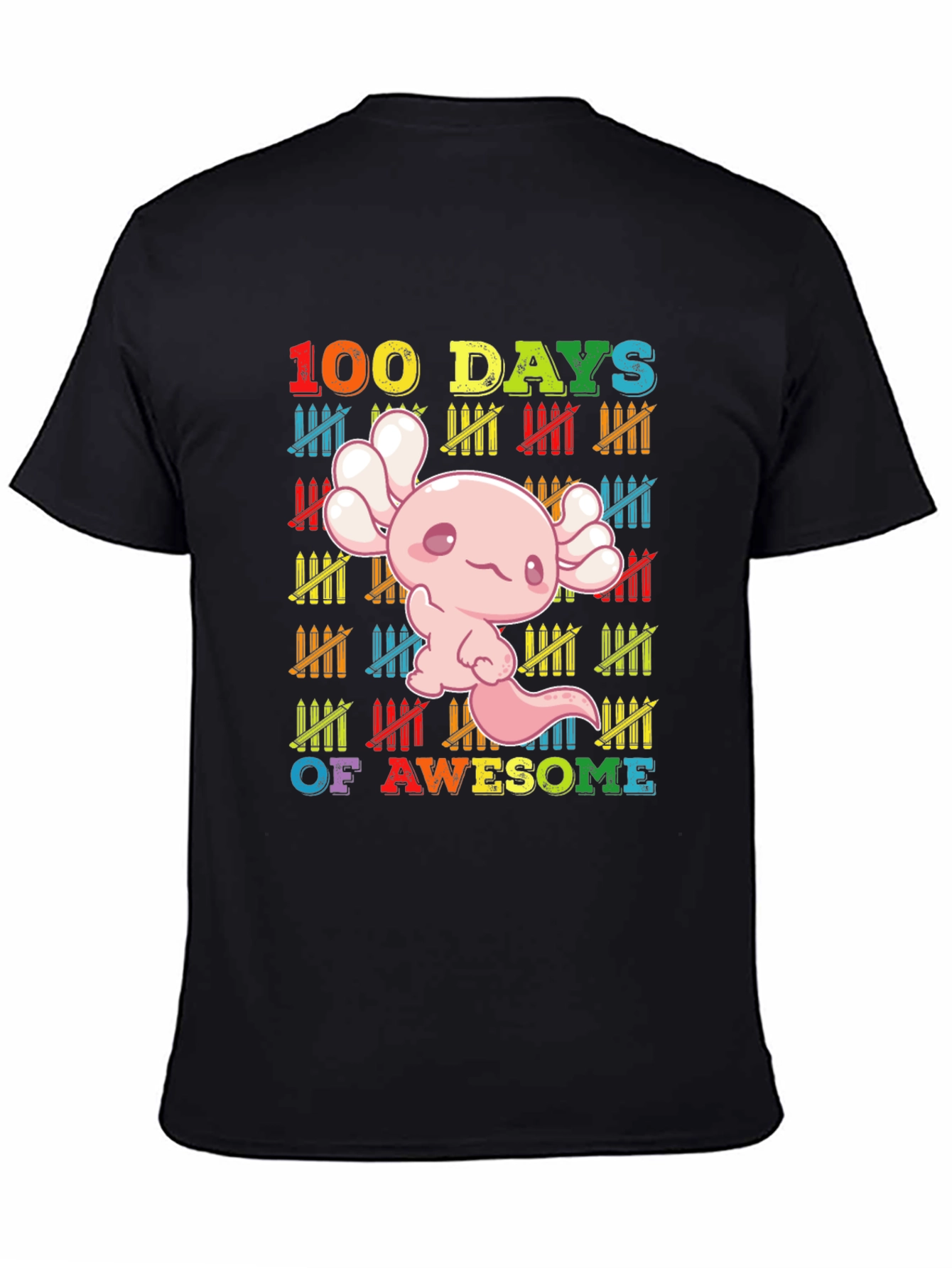 100 Days of Awesome Axolotl T-Shirt
