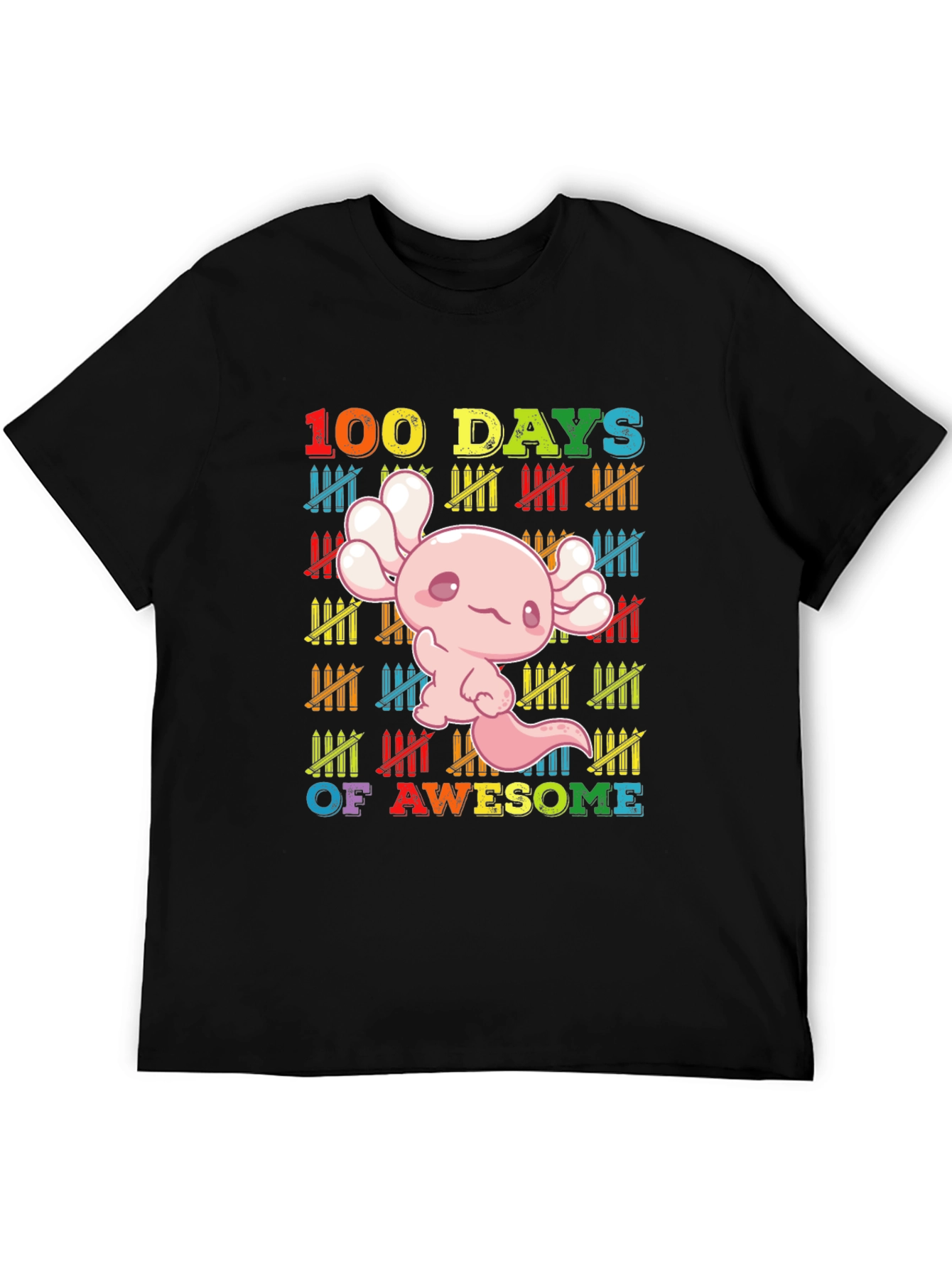 100 Days of Awesome Axolotl T-Shirt