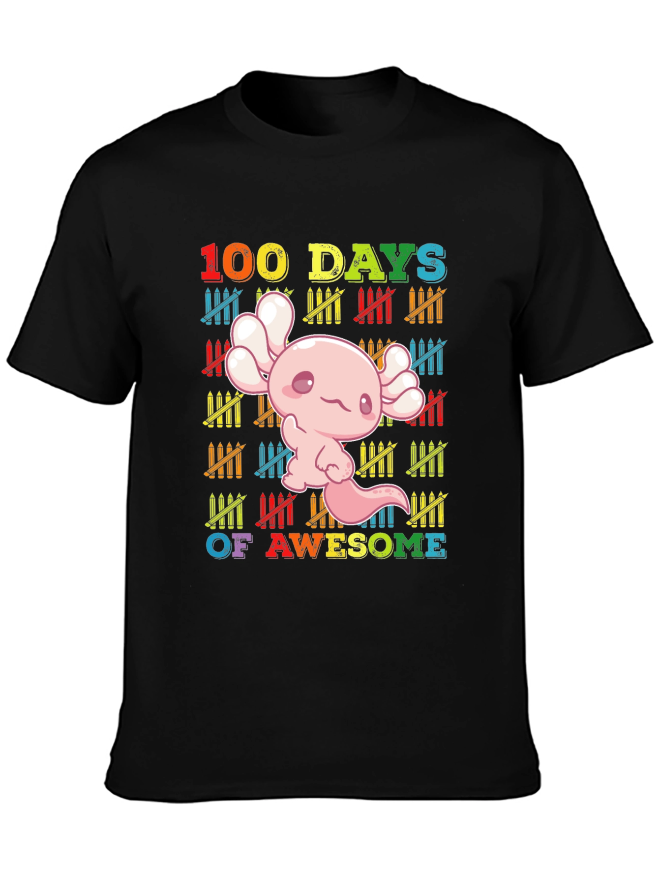 100 Days of Awesome Axolotl T-Shirt