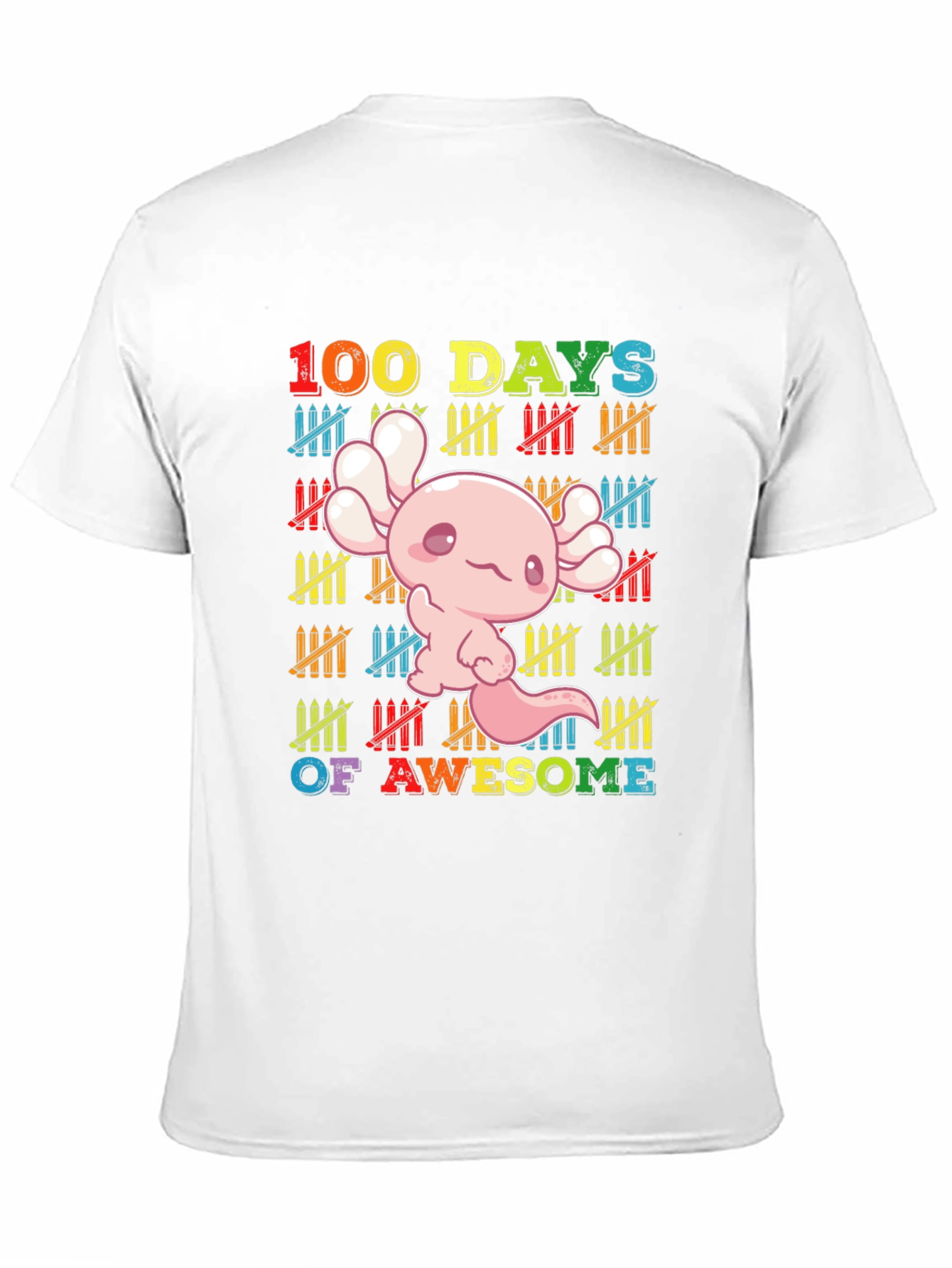 100 Days of Awesome Axolotl T-Shirt
