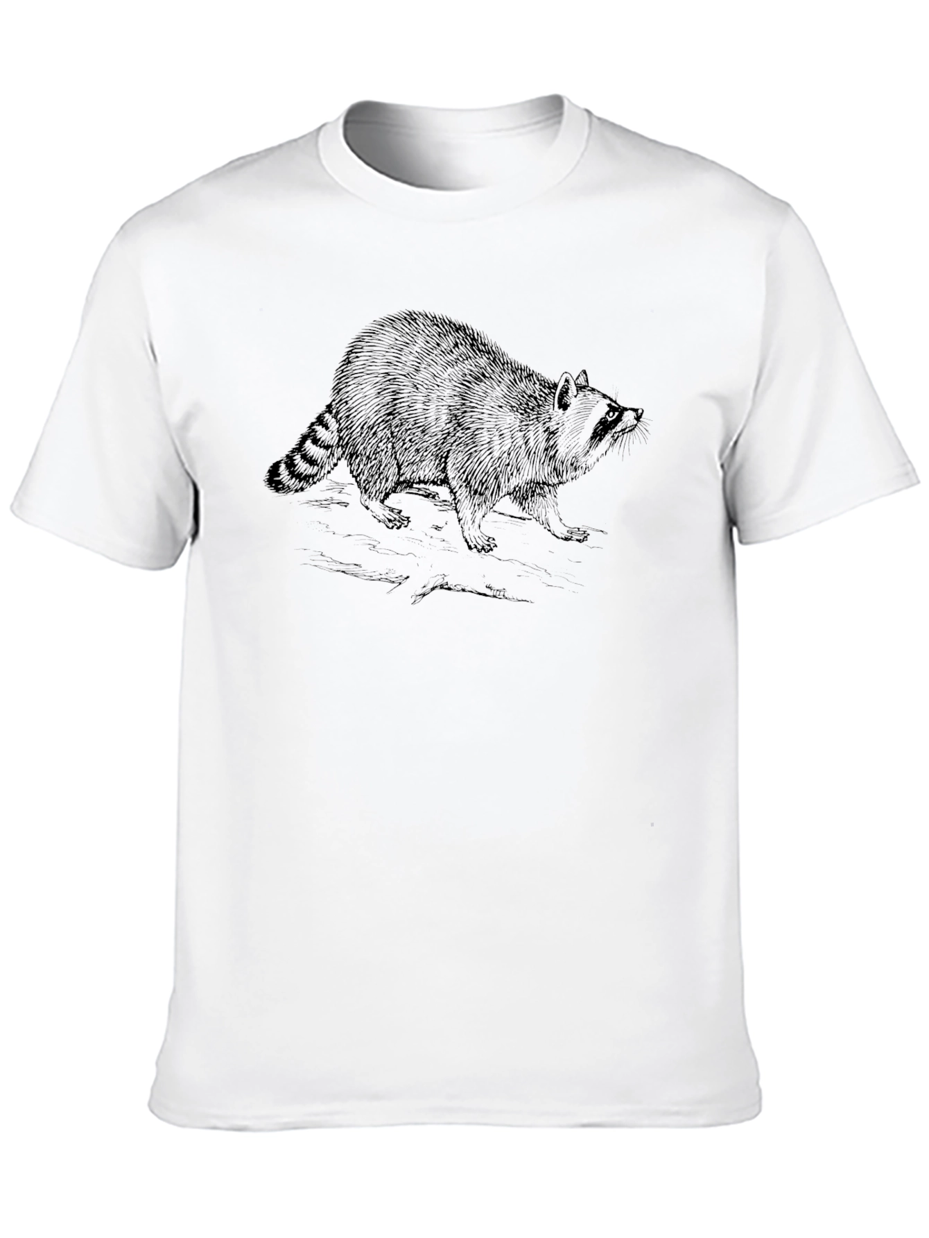 Raccoon Graphic Tee - Classic Black T-Shirt
