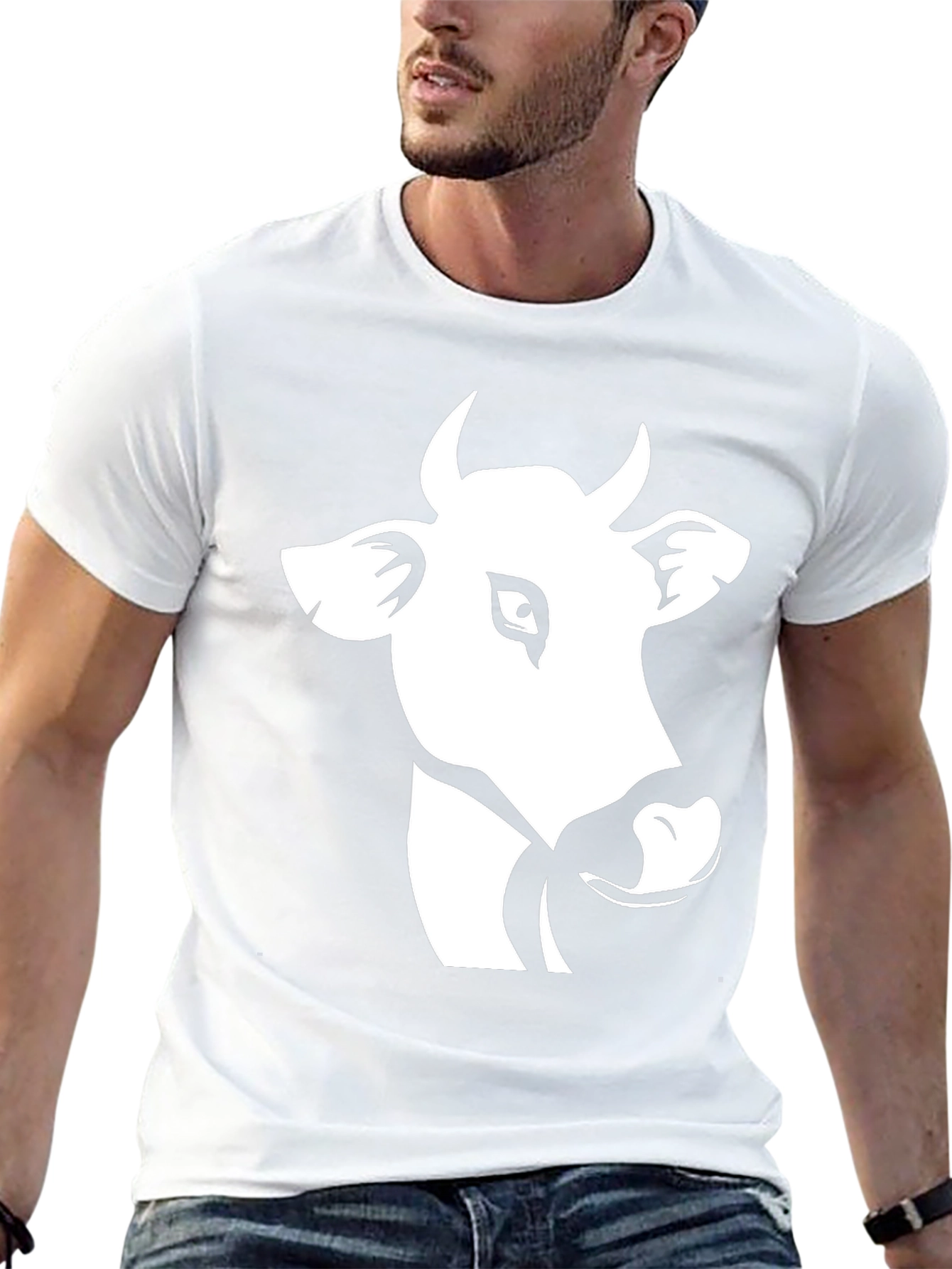 Cow Graphic Black T-Shirt