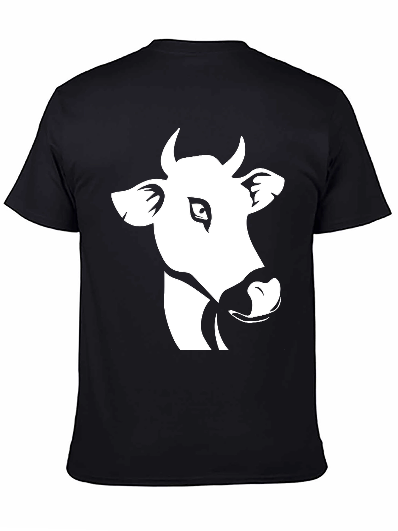 Cow Graphic Black T-Shirt