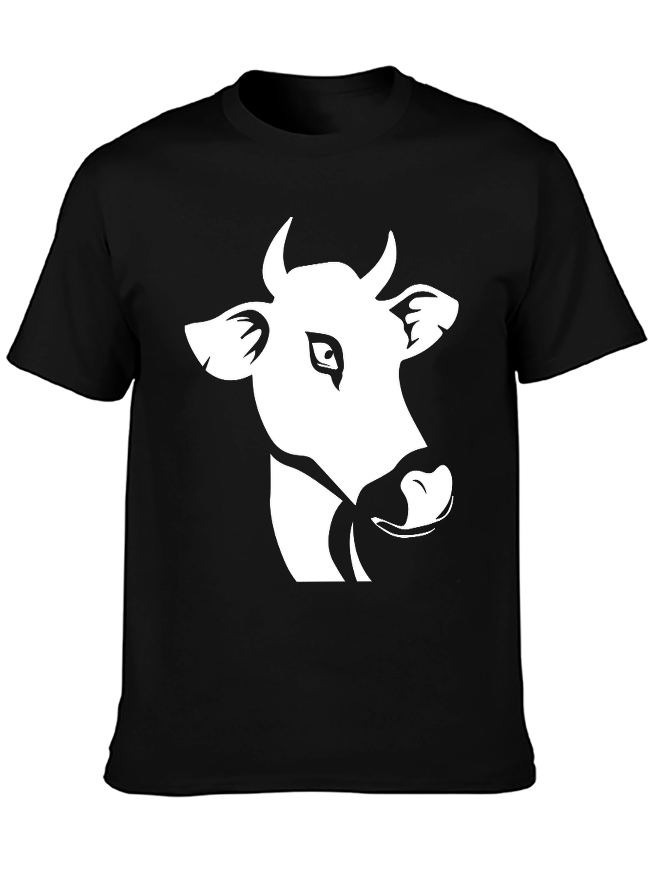 Cow Graphic Black T-Shirt