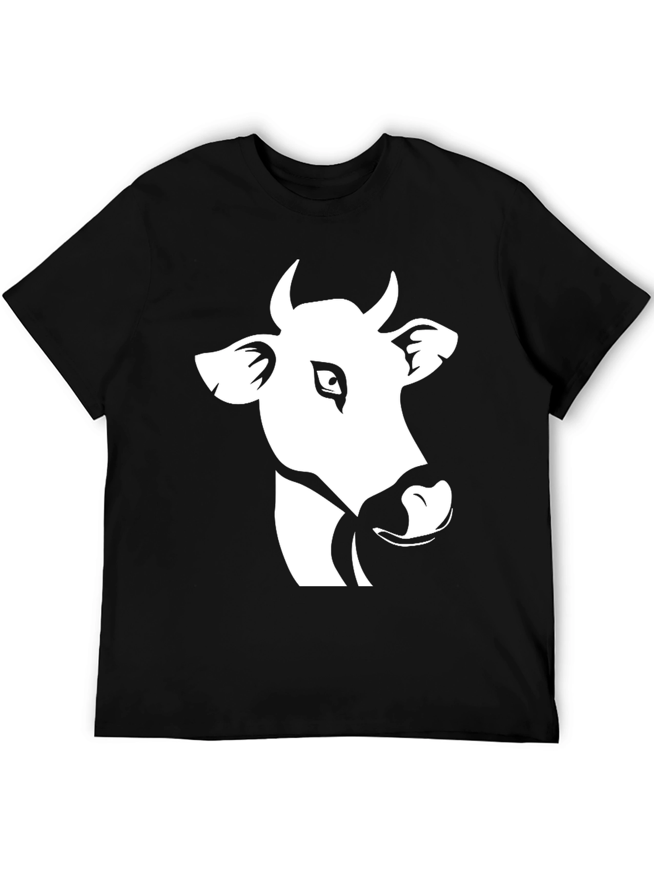 Cow Graphic Black T-Shirt