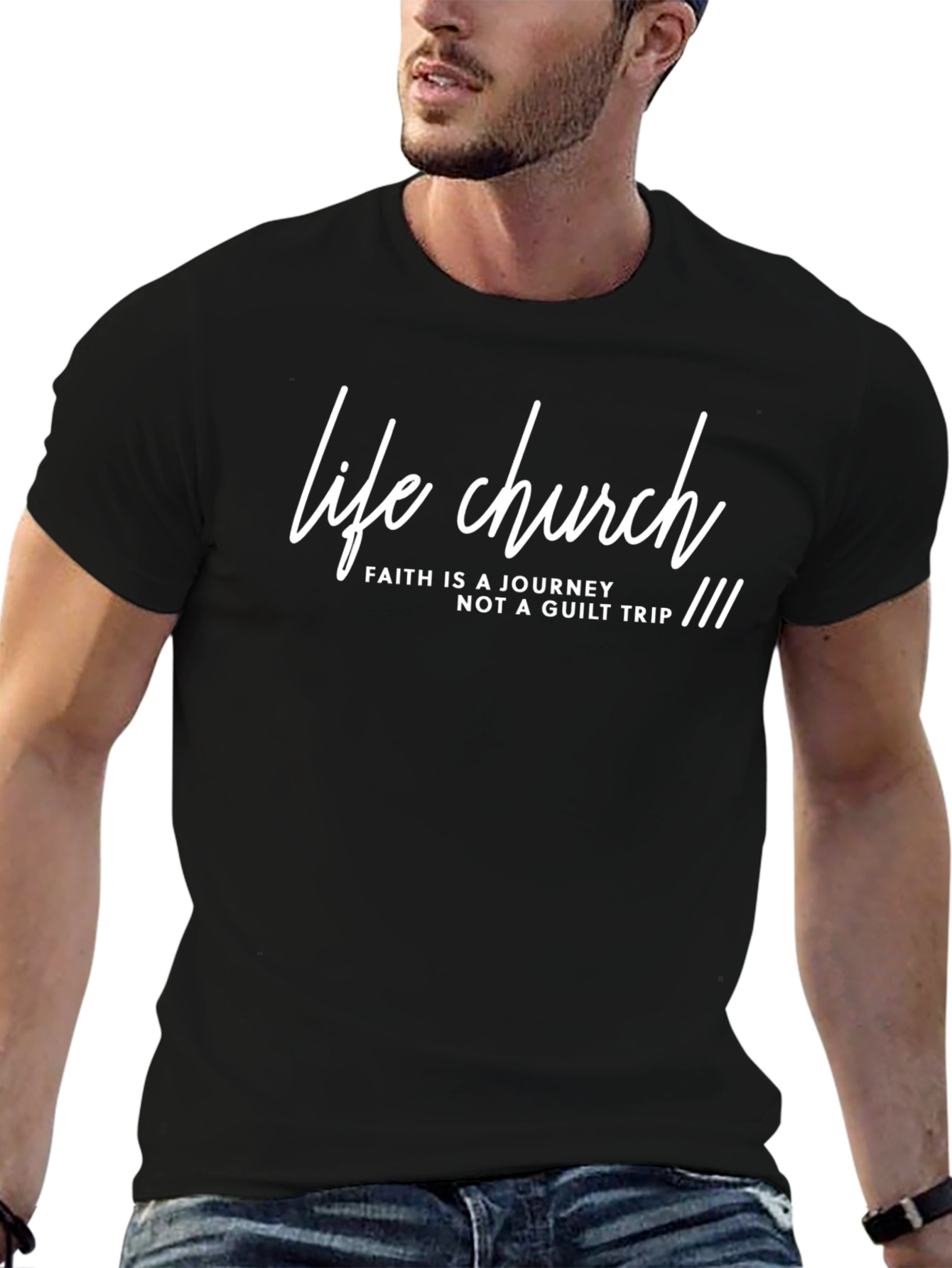 Life Church Faith Journey Black T-Shirt