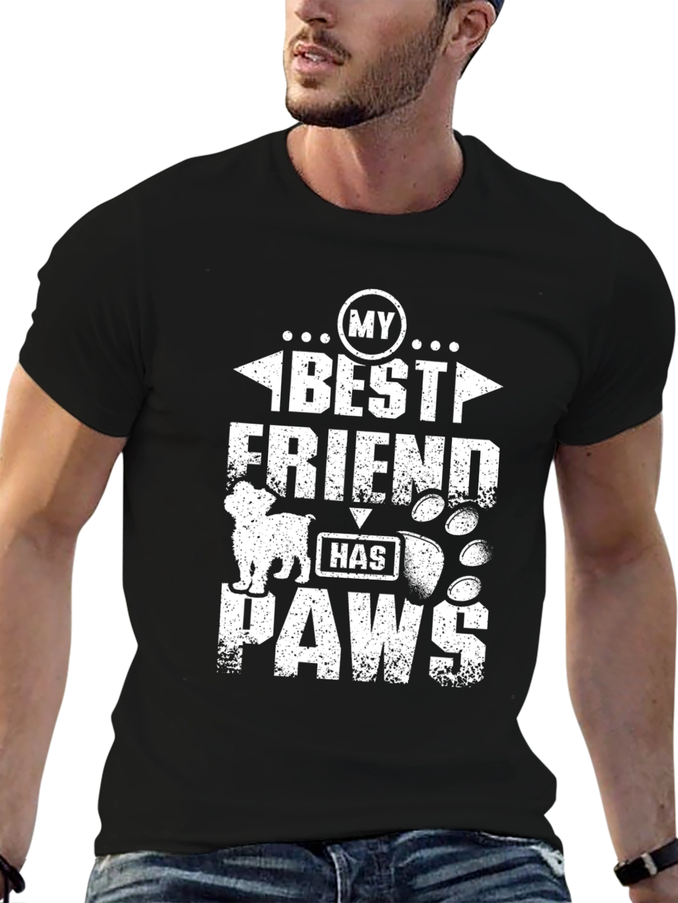My Best Friend Has Paws Graphic T-Shirt