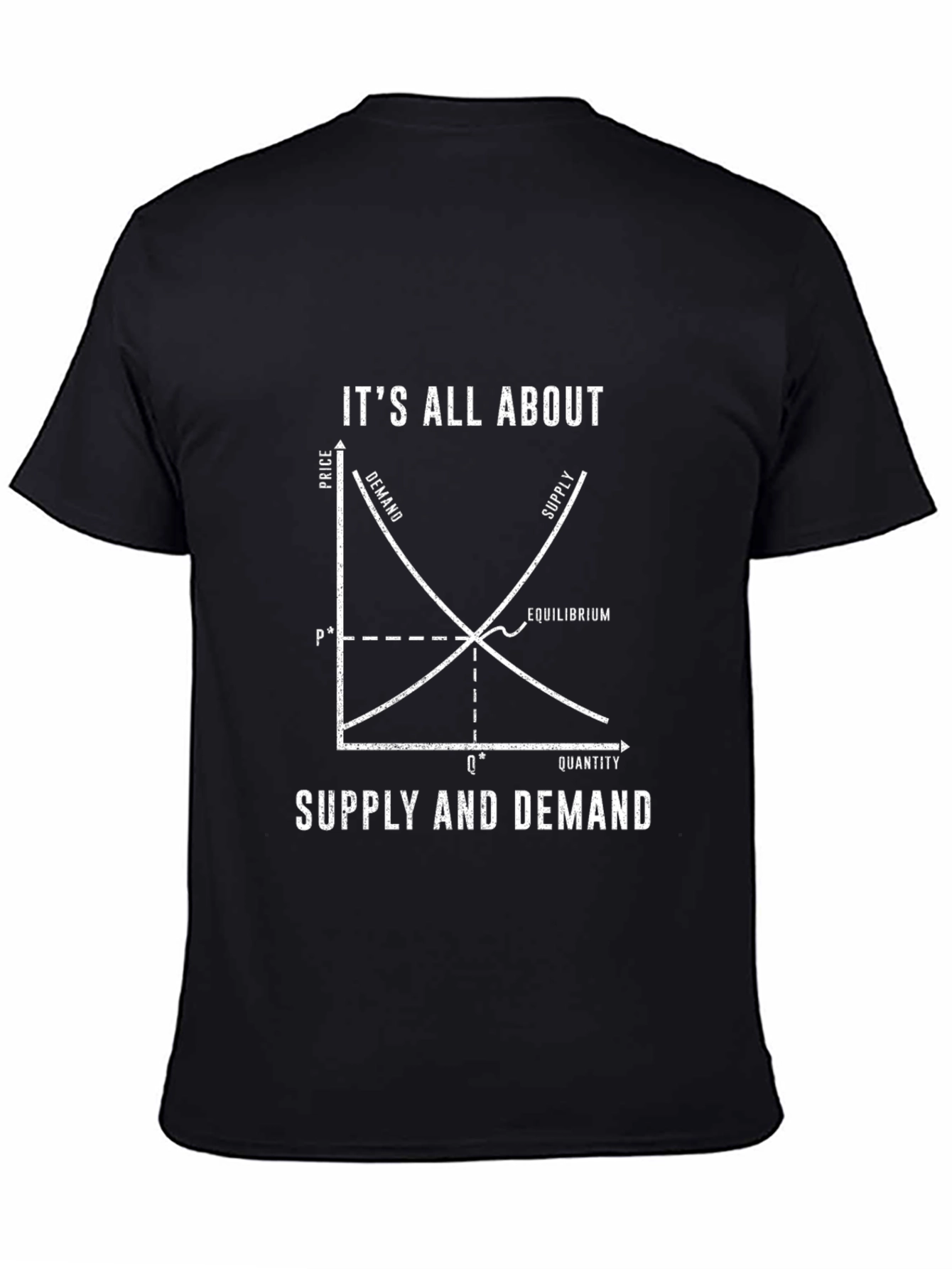 Economics T-Shirt - Supply & Demand Graph