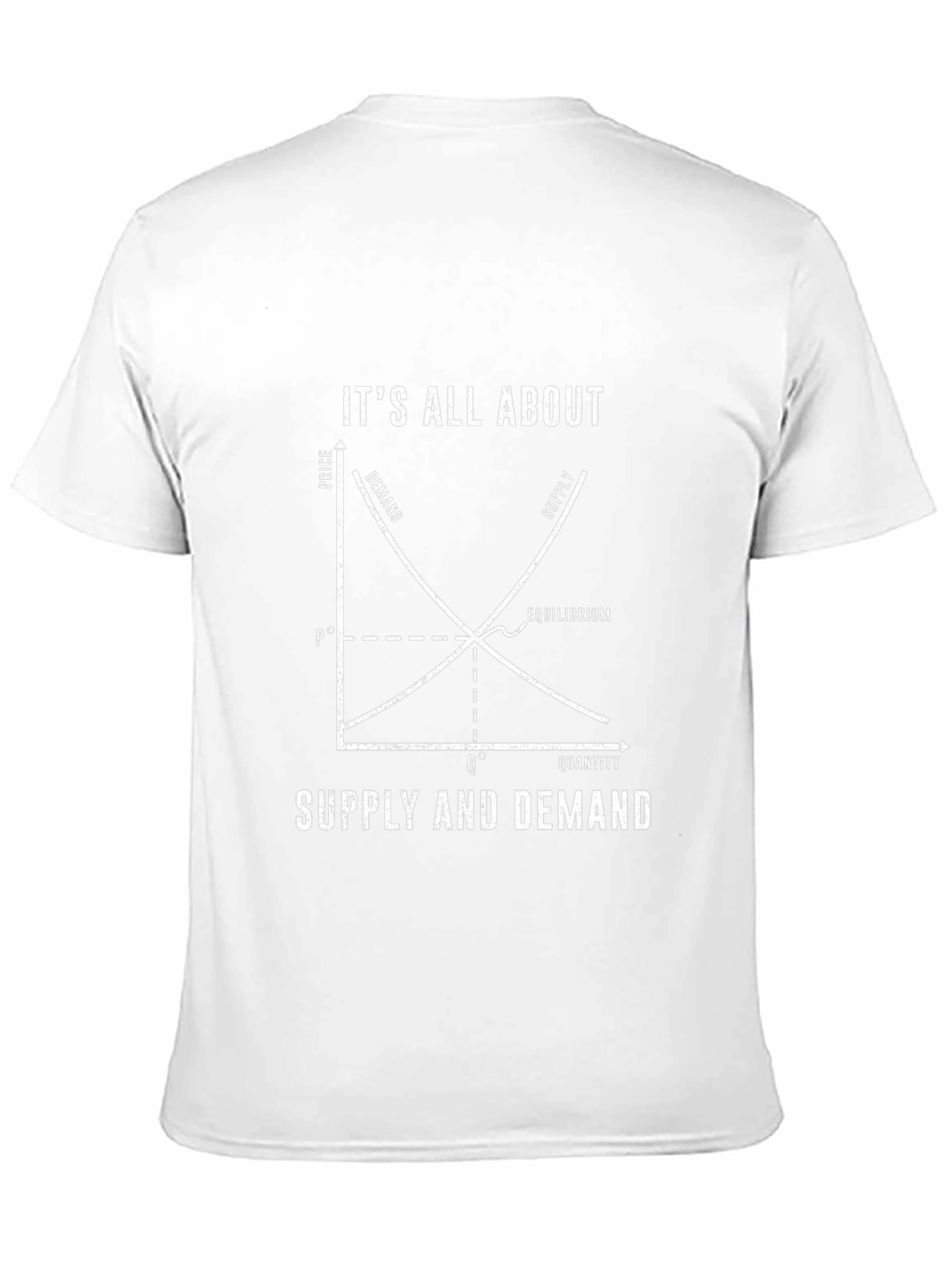 Economics T-Shirt - Supply & Demand Graph
