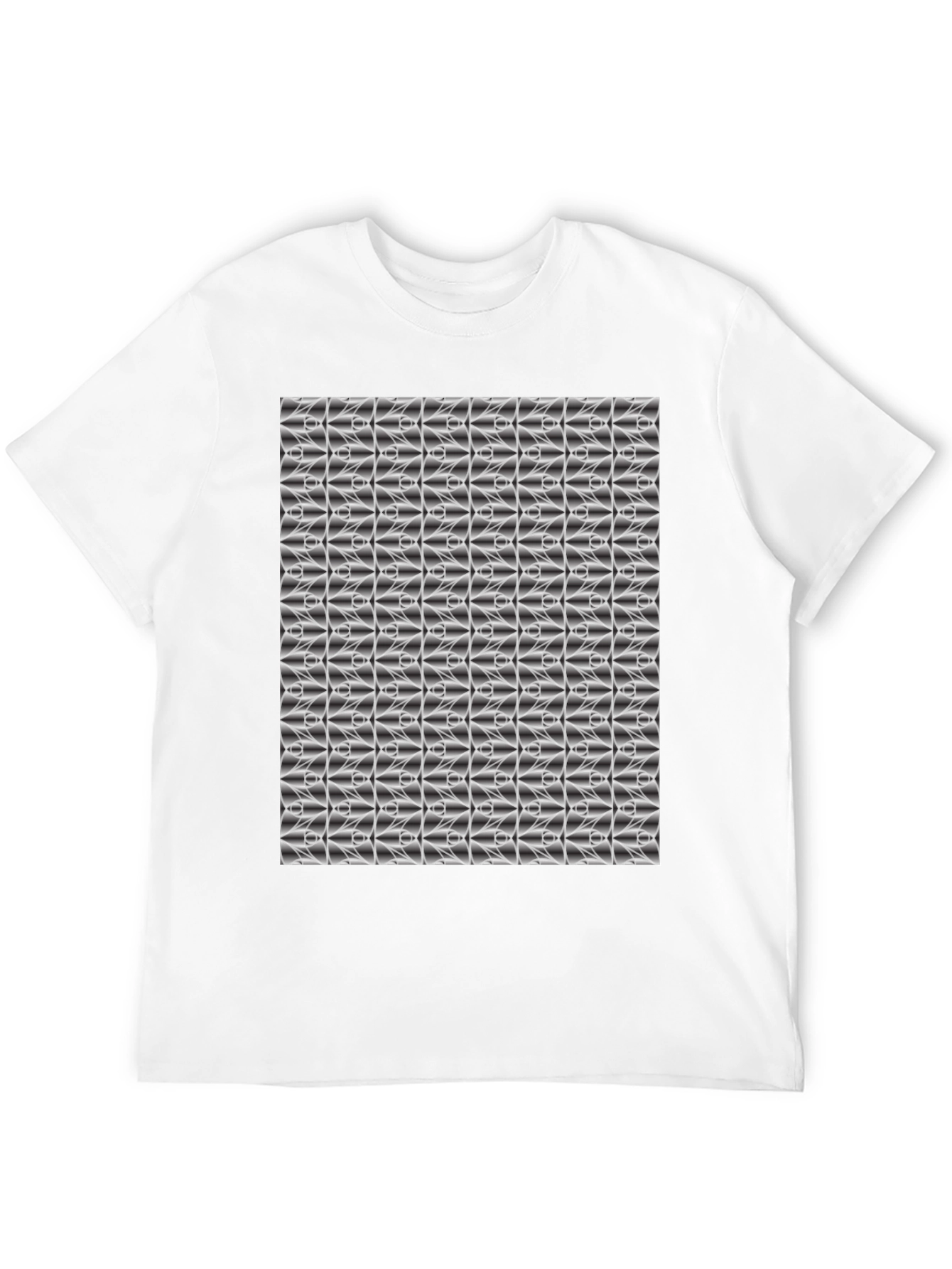 Abstract Pattern Black T-Shirt
