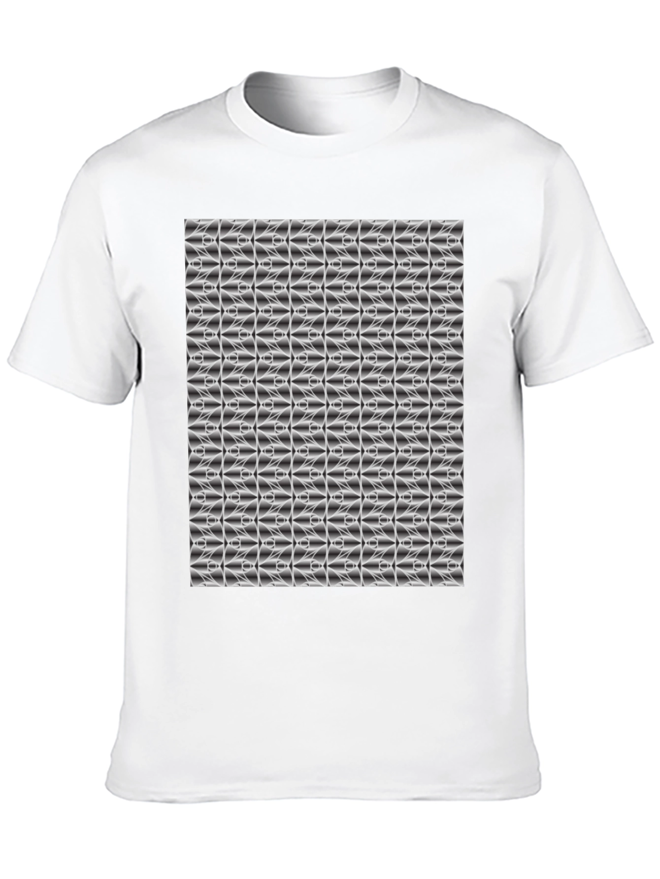 Abstract Pattern Black T-Shirt