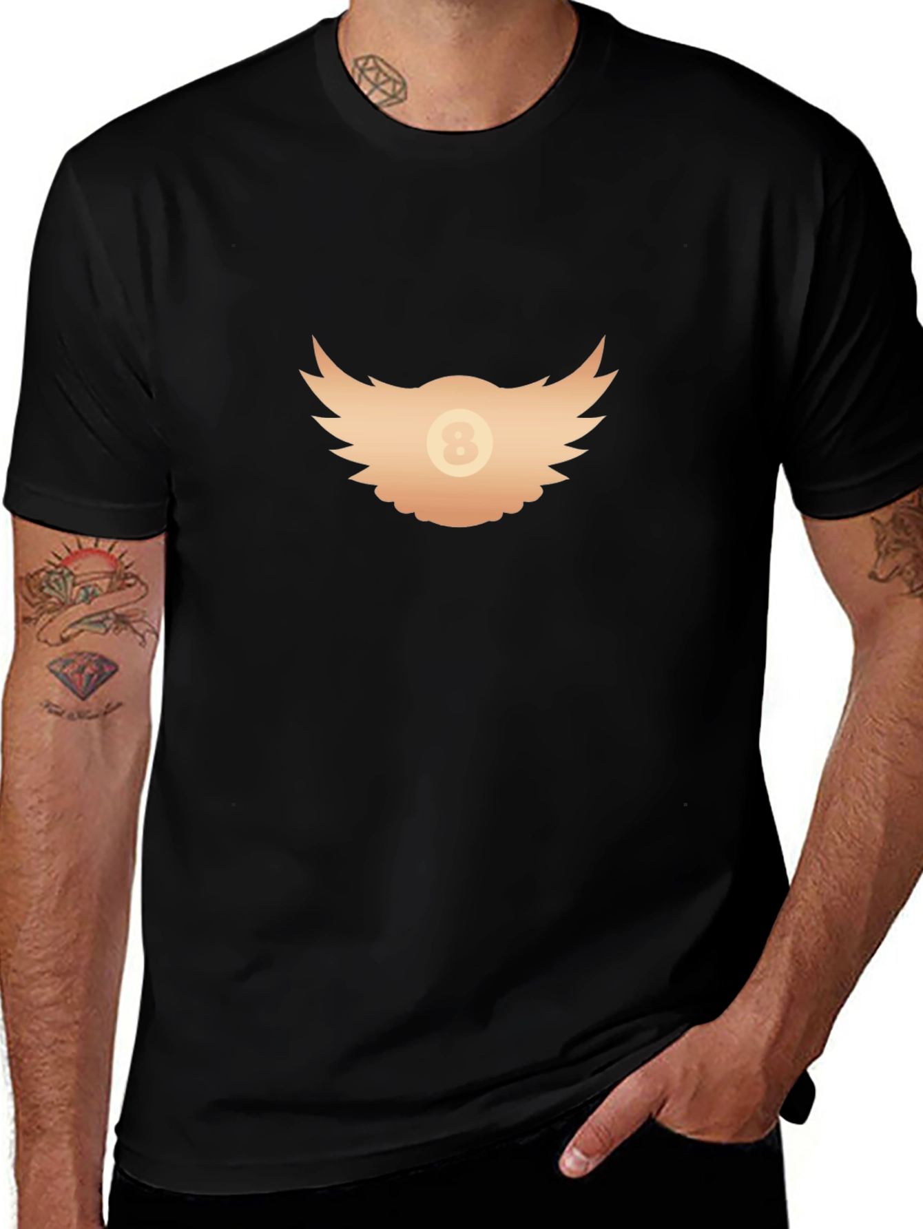 Eight Ball Wings Graphic Tee
