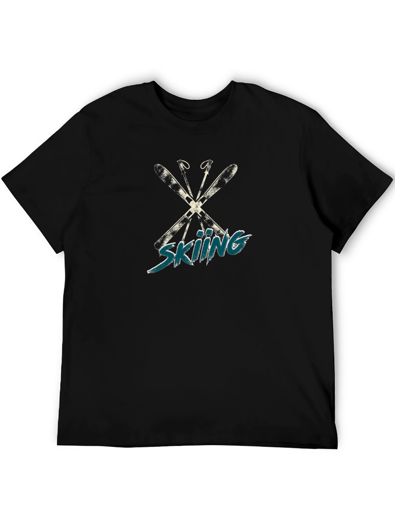 Skiing Graphic T-Shirt - Winter Sport Tee