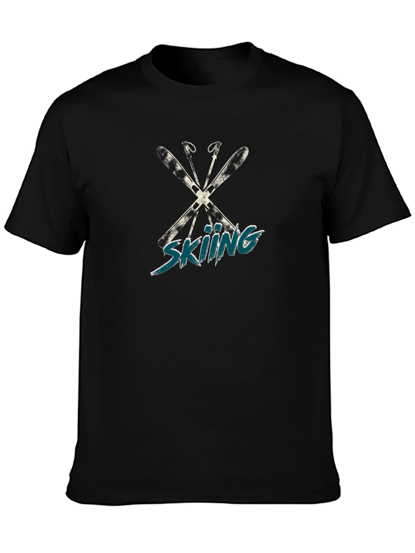 Skiing Graphic T-Shirt - Winter Sport Tee