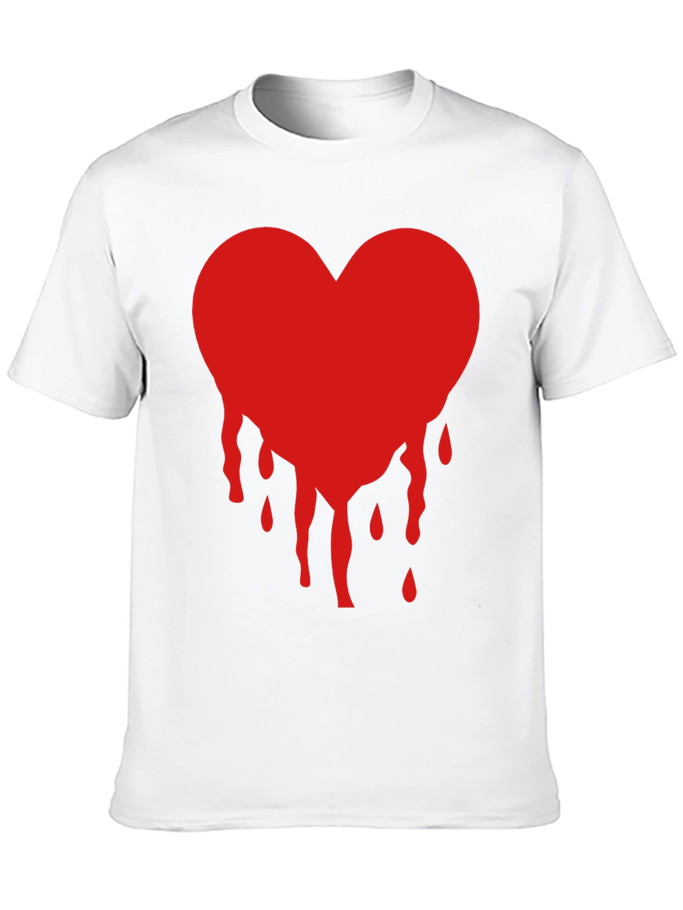 Bleeding Heart Graphic Tee - Trendy Casual Style