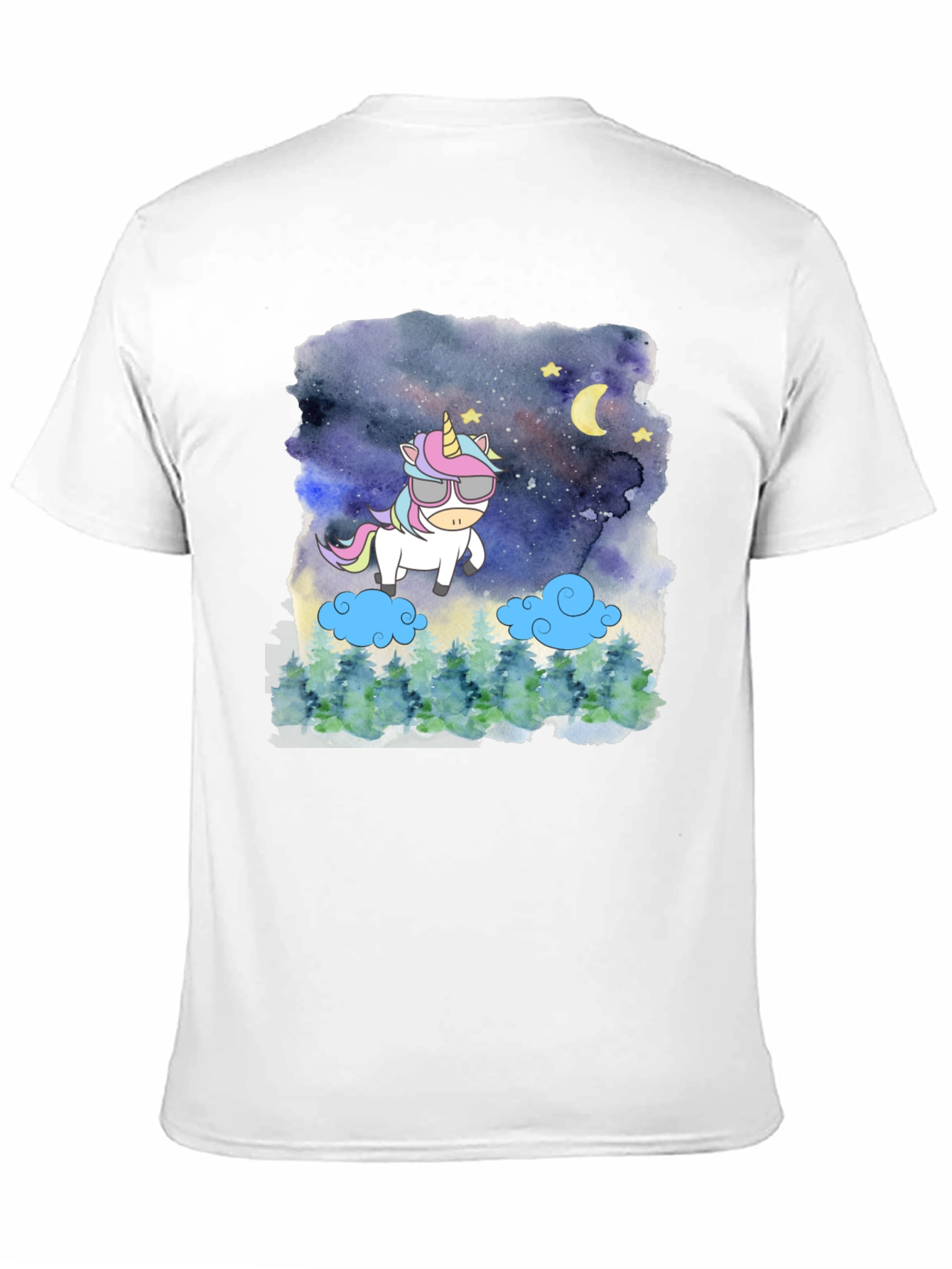 Unicorn Night Sky Graphic Tee