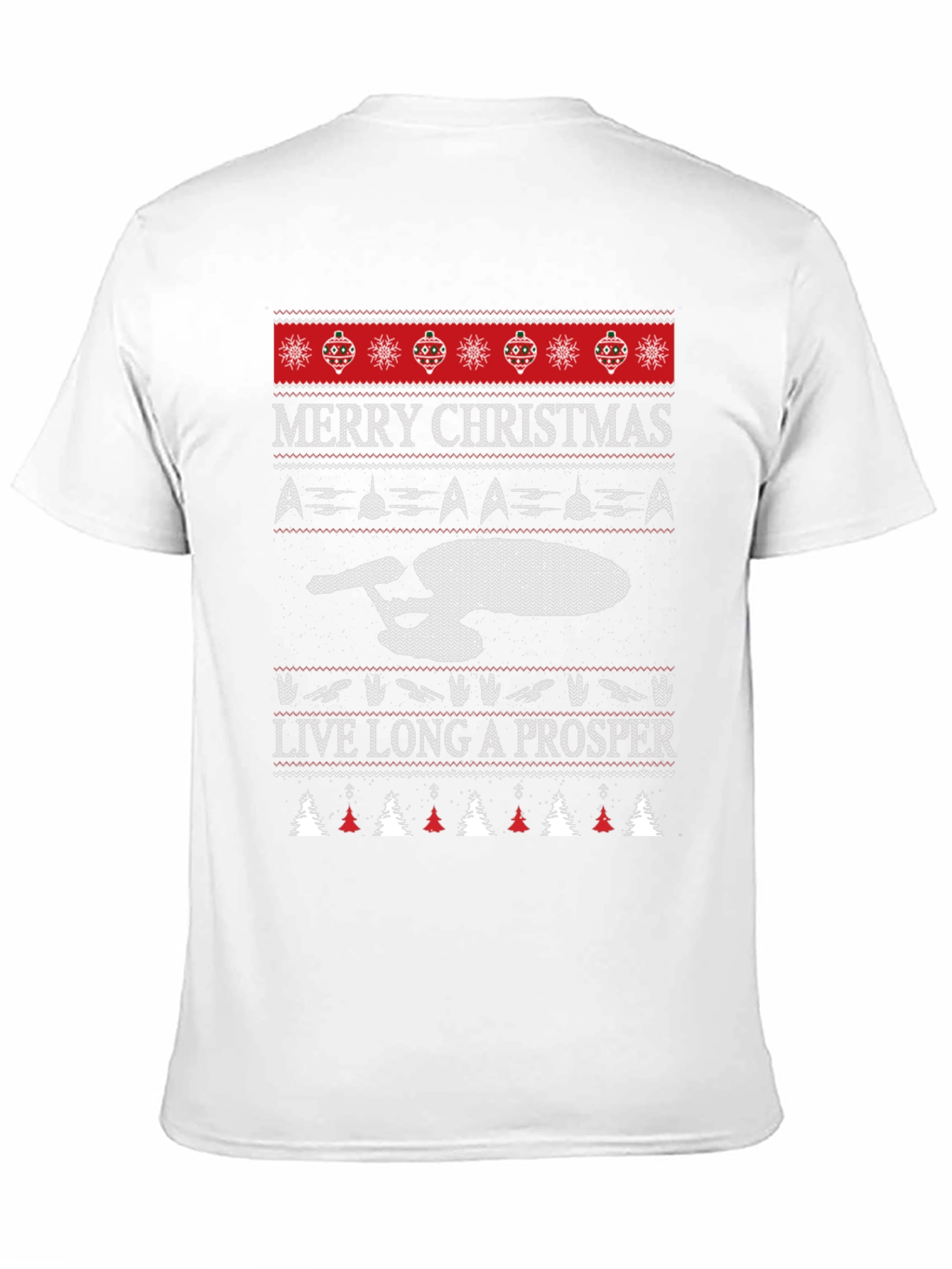 Star Trek Ugly Christmas Sweater Graphic Tee